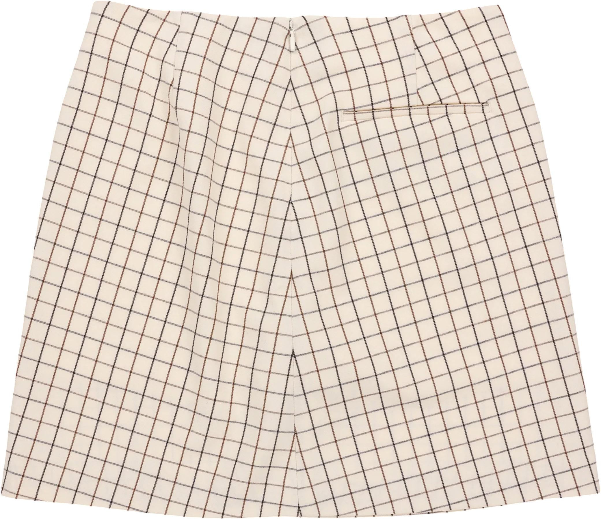 Product gallery image number 3 for product Jupe trapèze à carreaux rétro - Femme