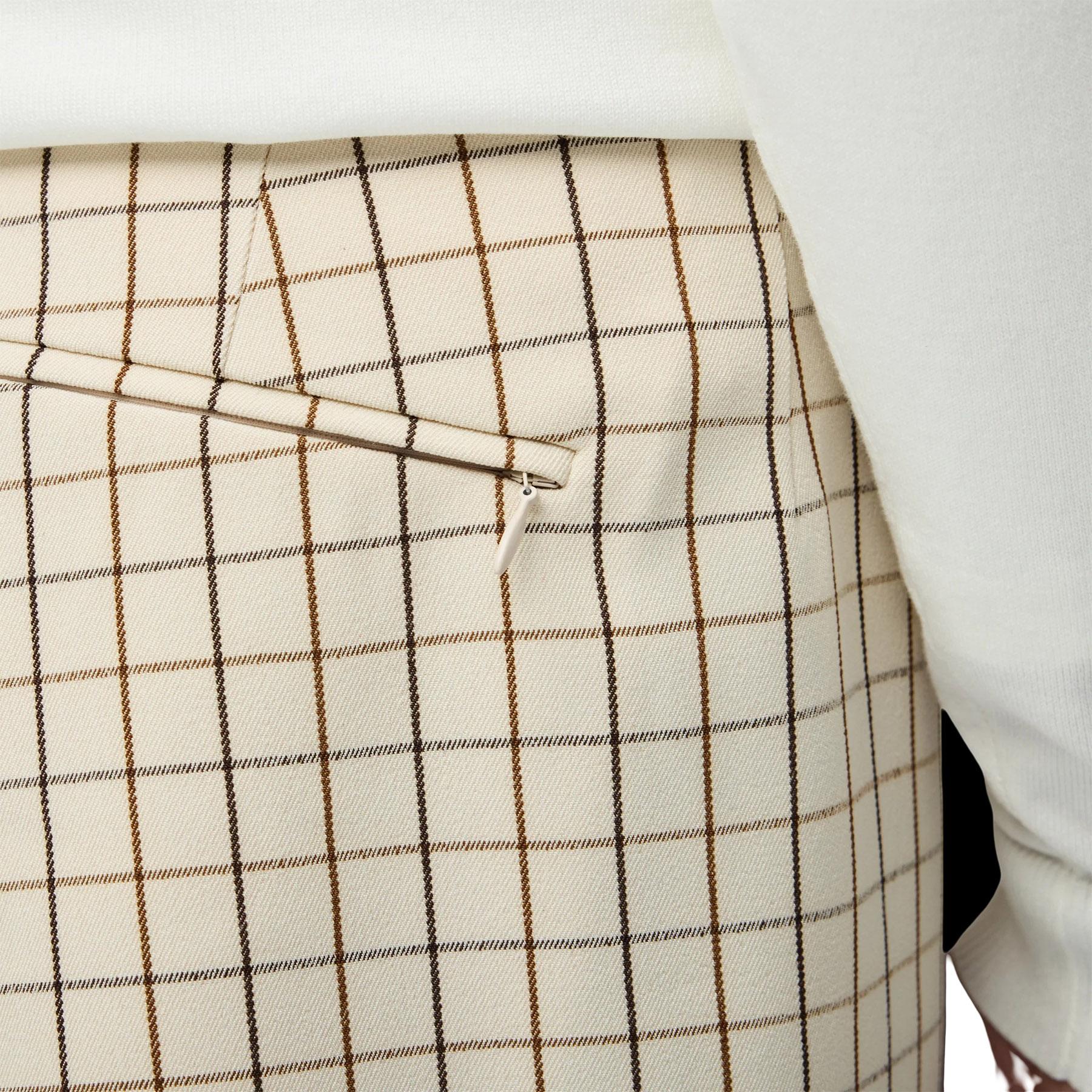 Product gallery image number 4 for product Jupe trapèze à carreaux rétro - Femme