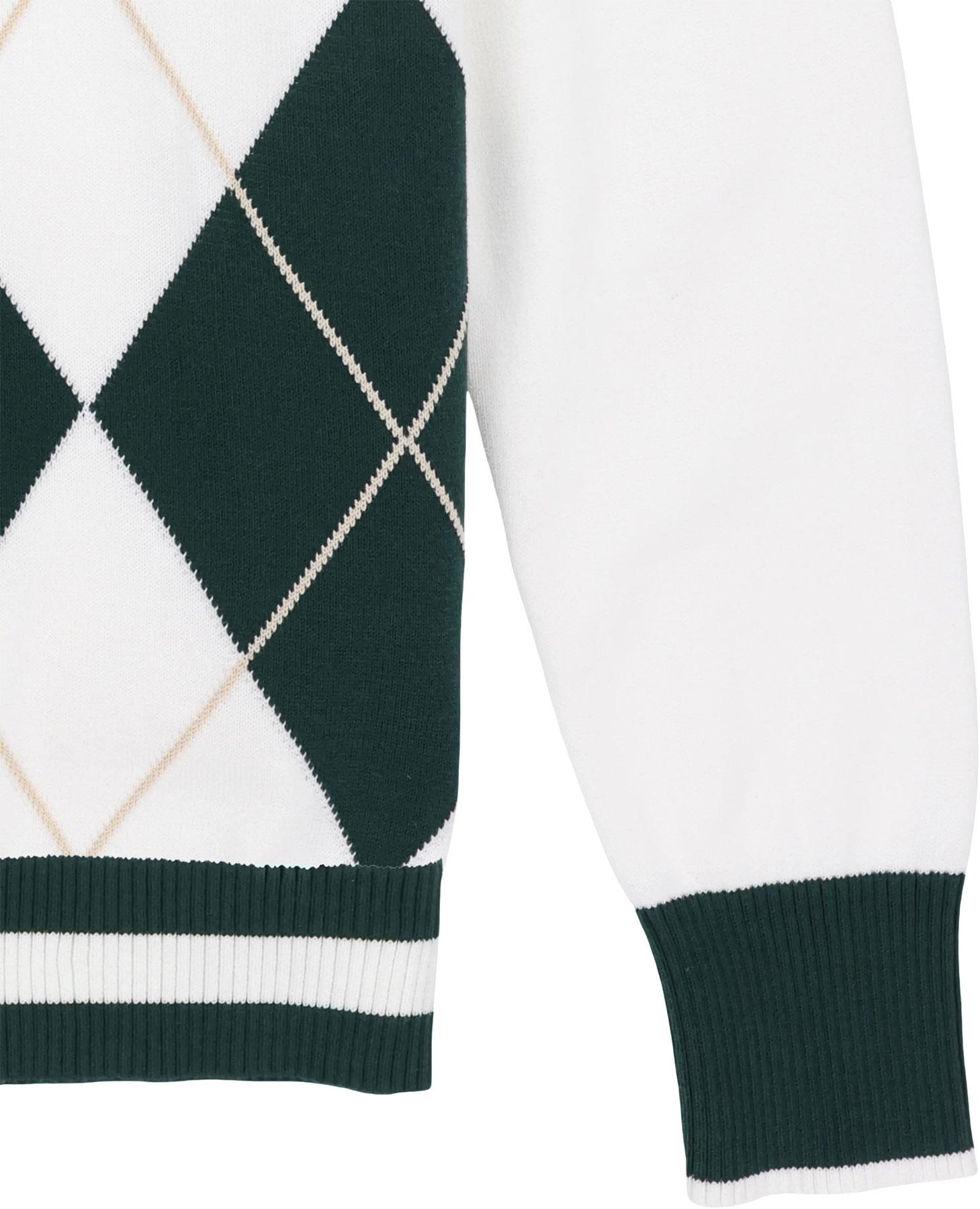 Product gallery image number 5 for product Argyle Full Zip Sweater - Women's