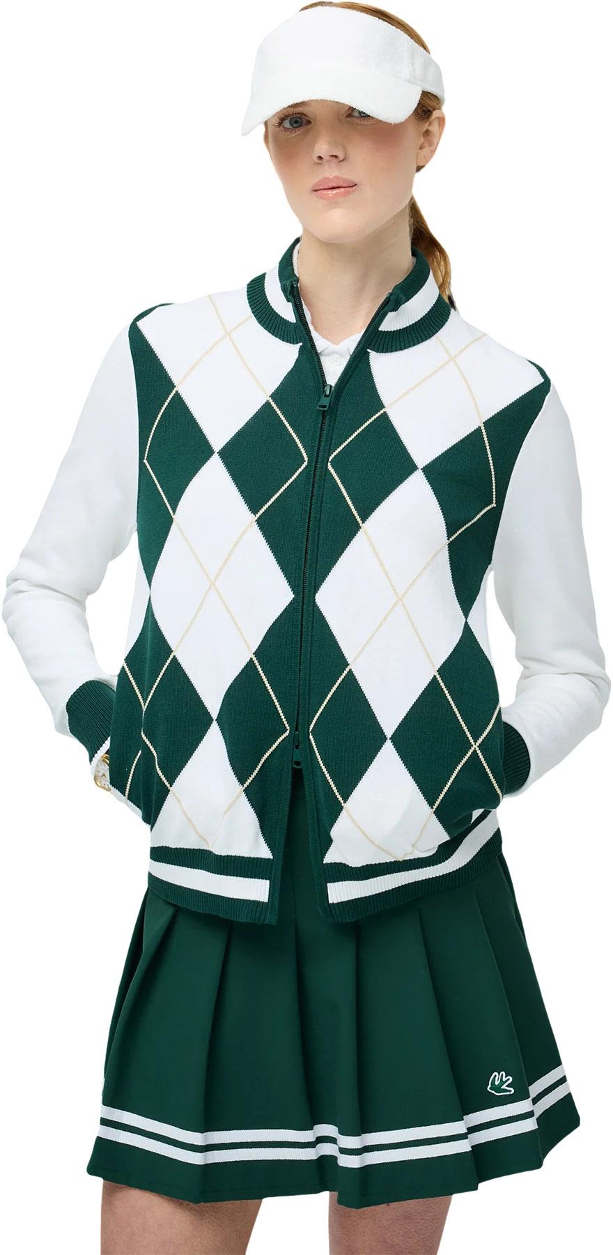 Product gallery image number 6 for product Argyle Full Zip Sweater - Women's