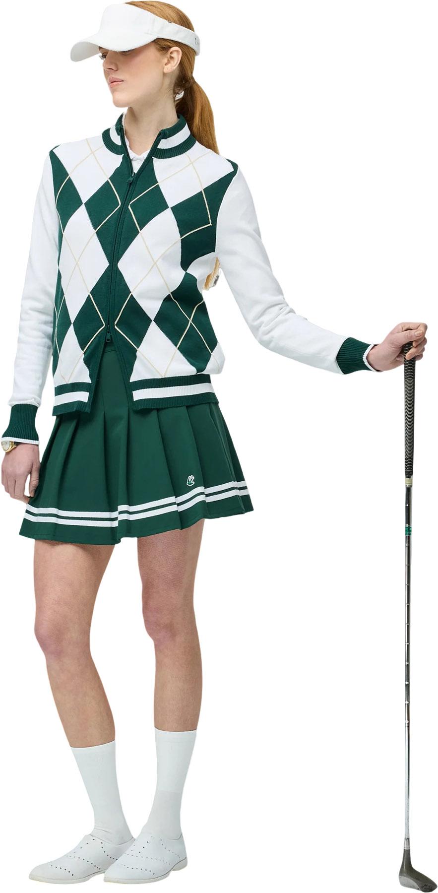 Product gallery image number 7 for product Argyle Full Zip Sweater - Women's