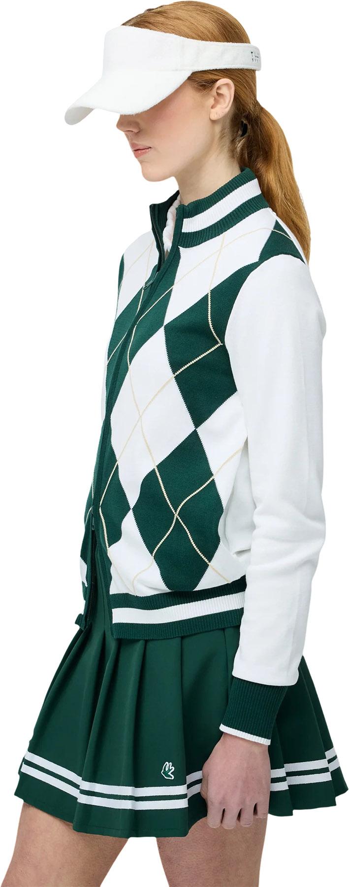 Product gallery image number 8 for product Argyle Full Zip Sweater - Women's