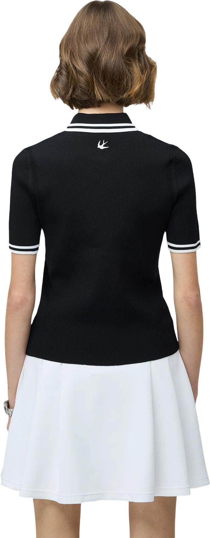 Product gallery image number 2 for product Polo rayé à glissière - Femme