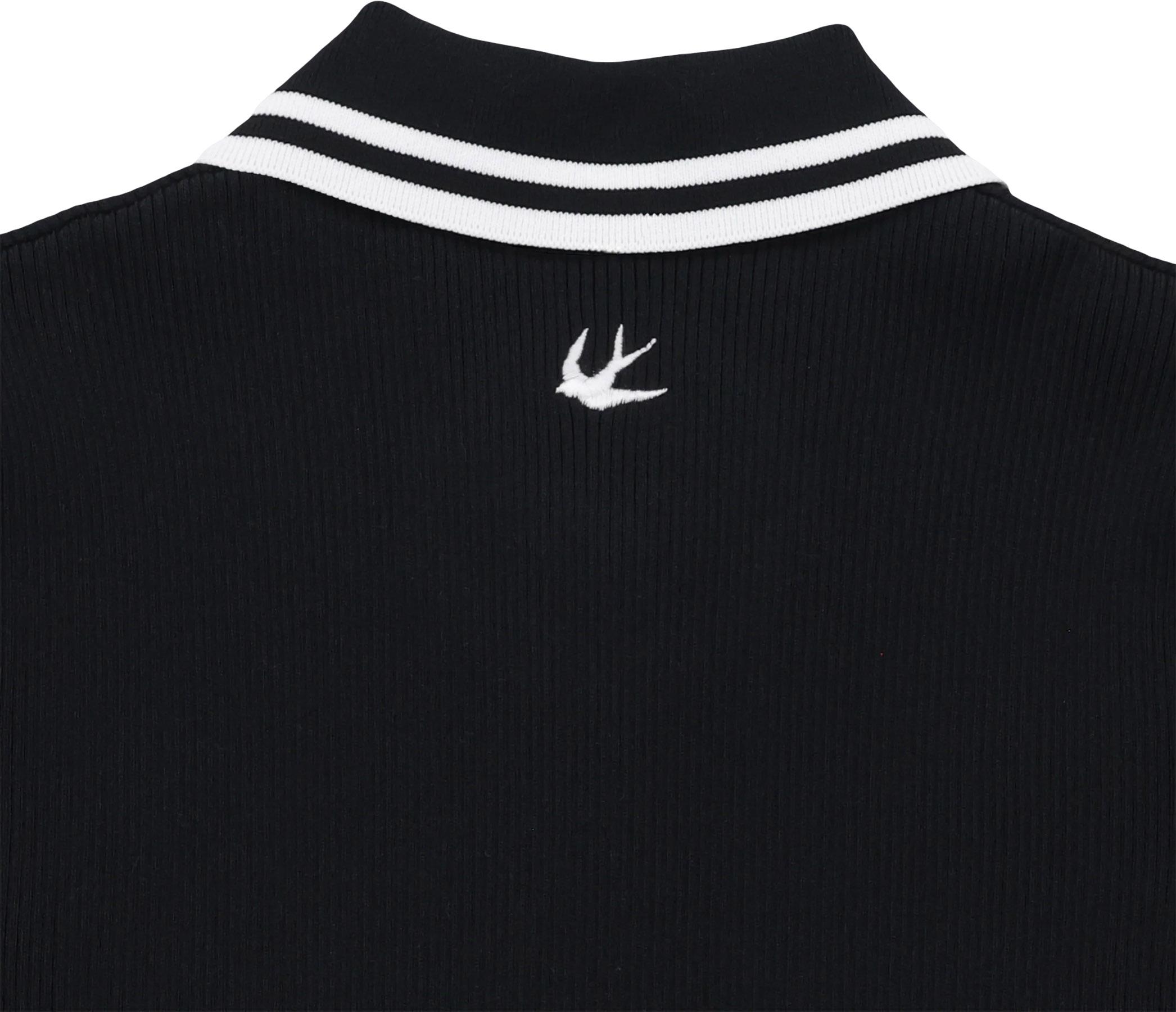 Product gallery image number 7 for product Polo rayé à glissière - Femme