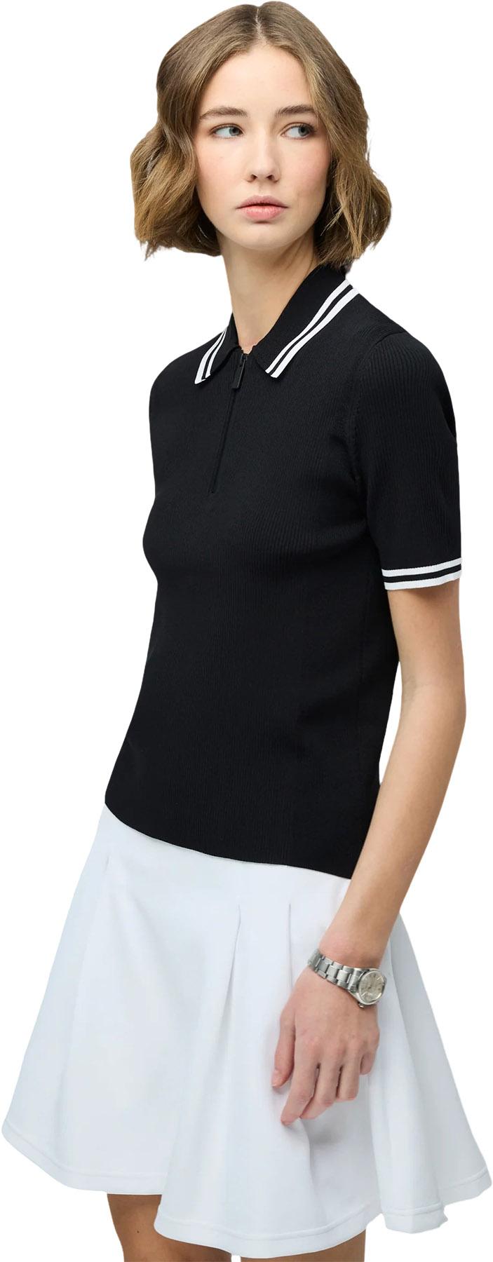 Product gallery image number 10 for product Polo rayé à glissière - Femme