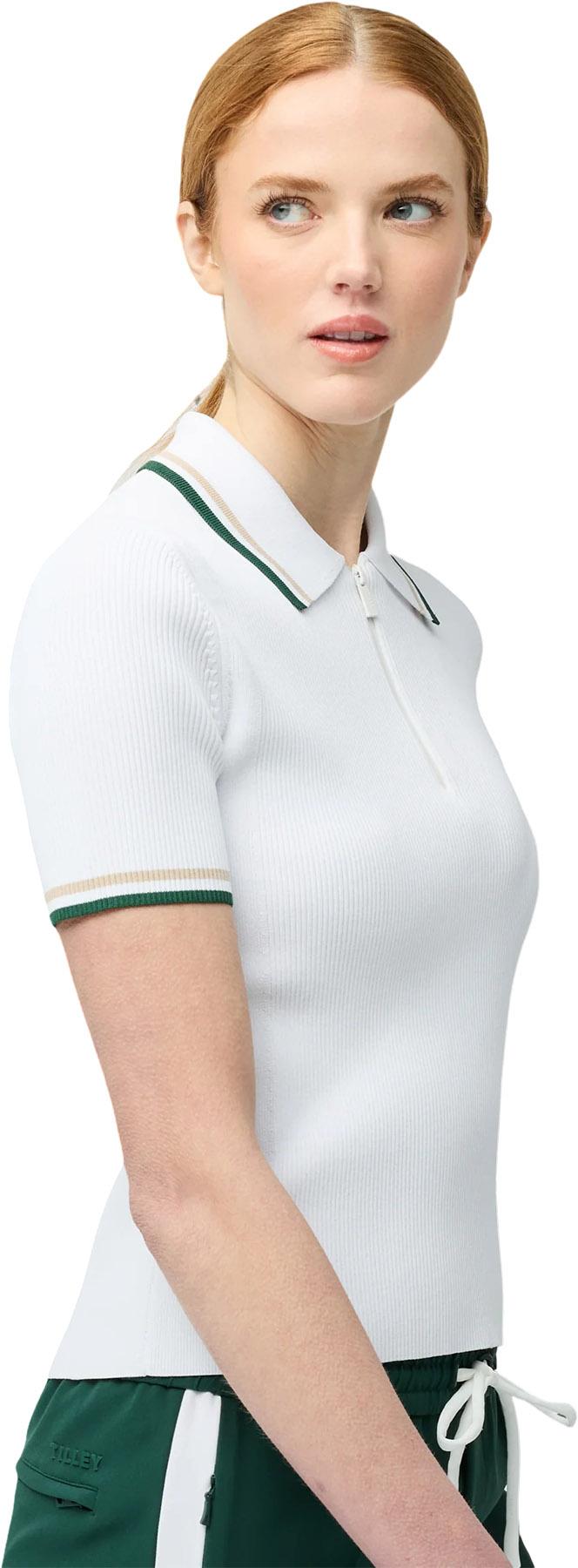 Product gallery image number 2 for product Stripe Zip Polo - Women's