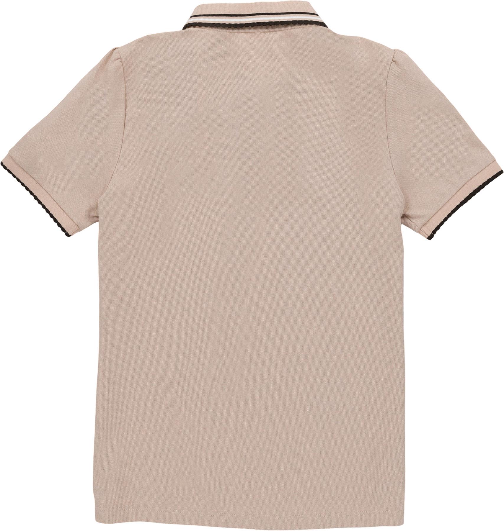Product gallery image number 6 for product Polo en piqué à manches bouffantes Preppy - Femme