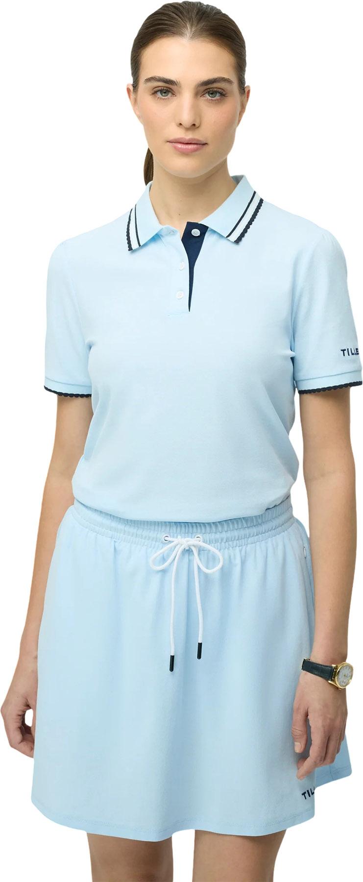 Product gallery image number 13 for product Preppy Pique Puff Sleeve Polo - Women's