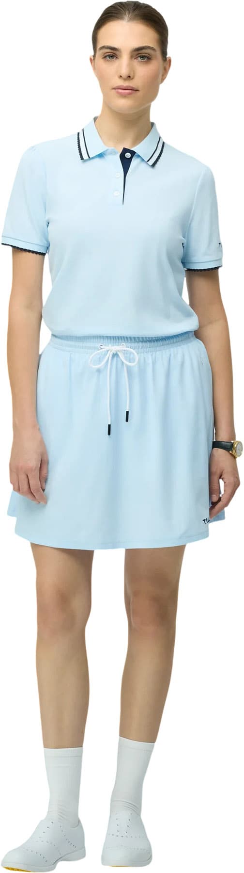 Product gallery image number 2 for product Preppy Pique Puff Sleeve Polo - Women's