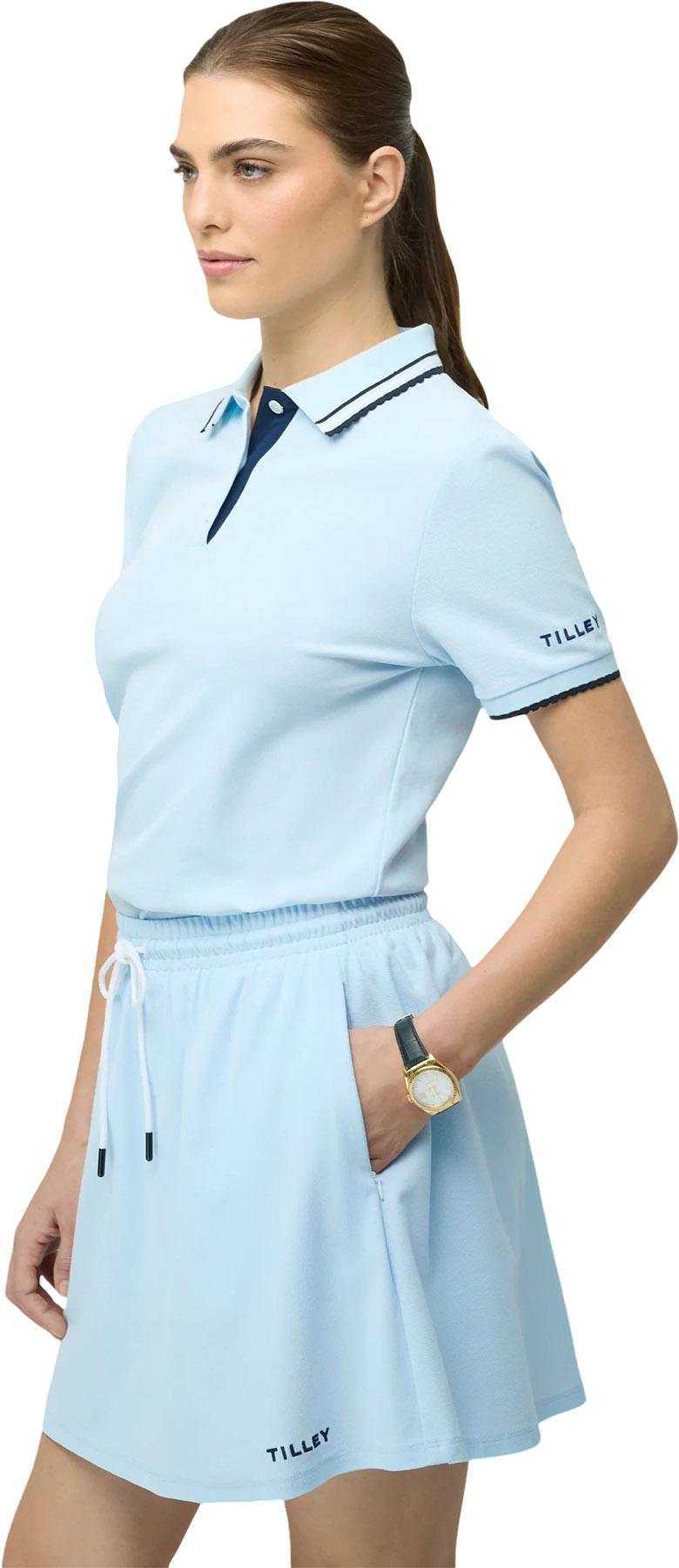 Product gallery image number 3 for product Preppy Pique Puff Sleeve Polo - Women's