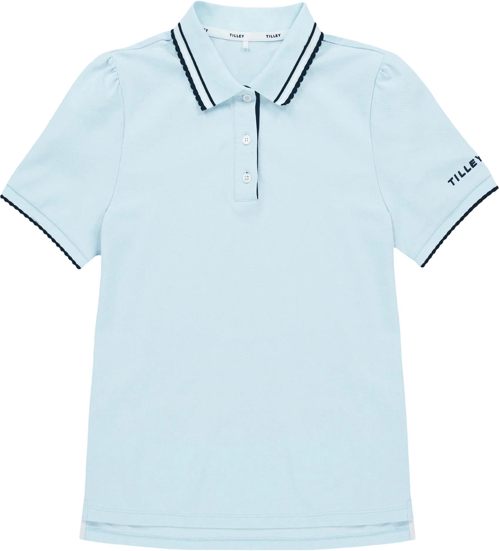 Product image for Polo en piqué à manches bouffantes Preppy - Femme