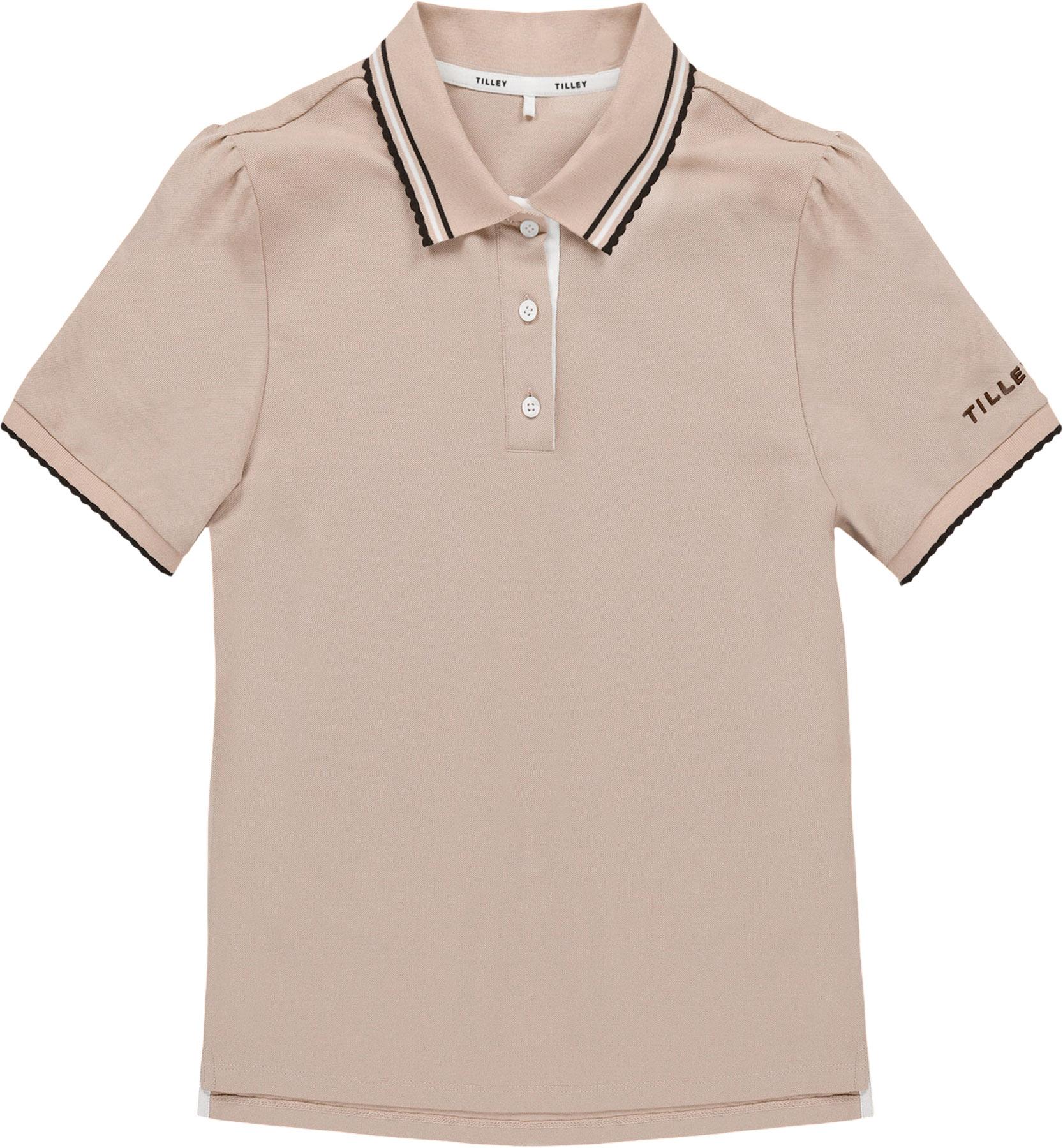 Product gallery image number 1 for product Polo en piqué à manches bouffantes Preppy - Femme
