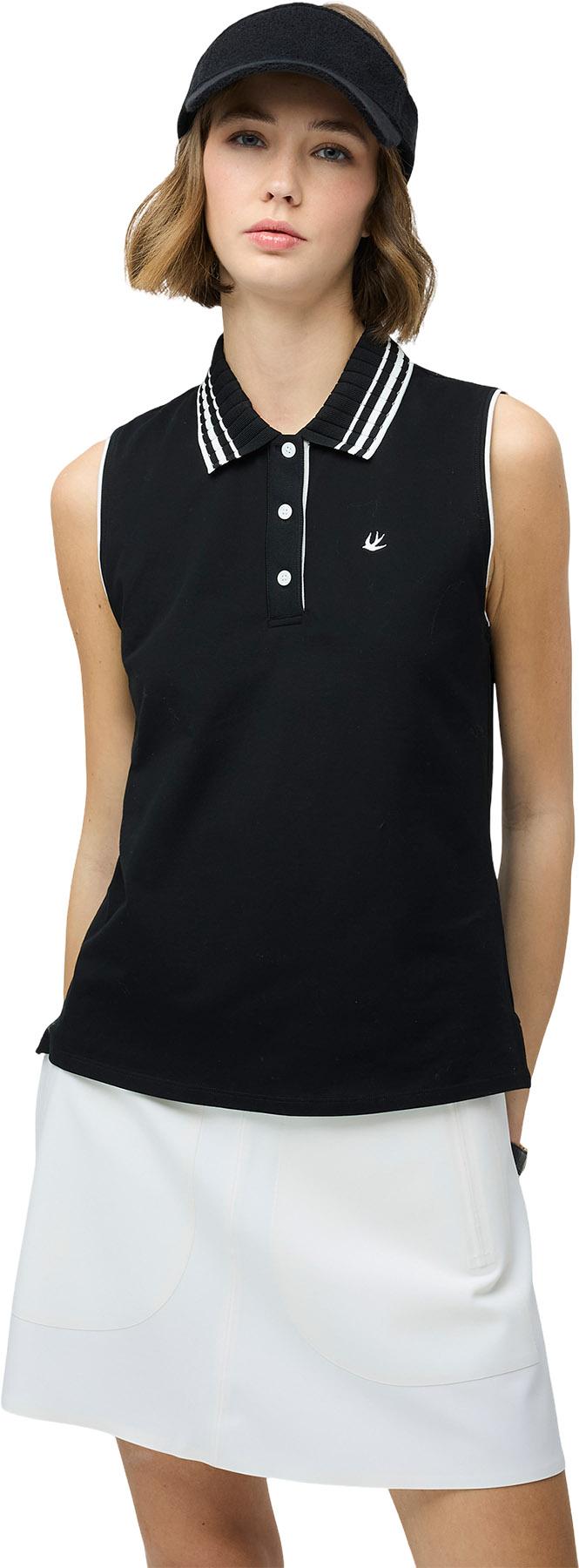Product image for Polo sans manches en piqué Supima - Femme