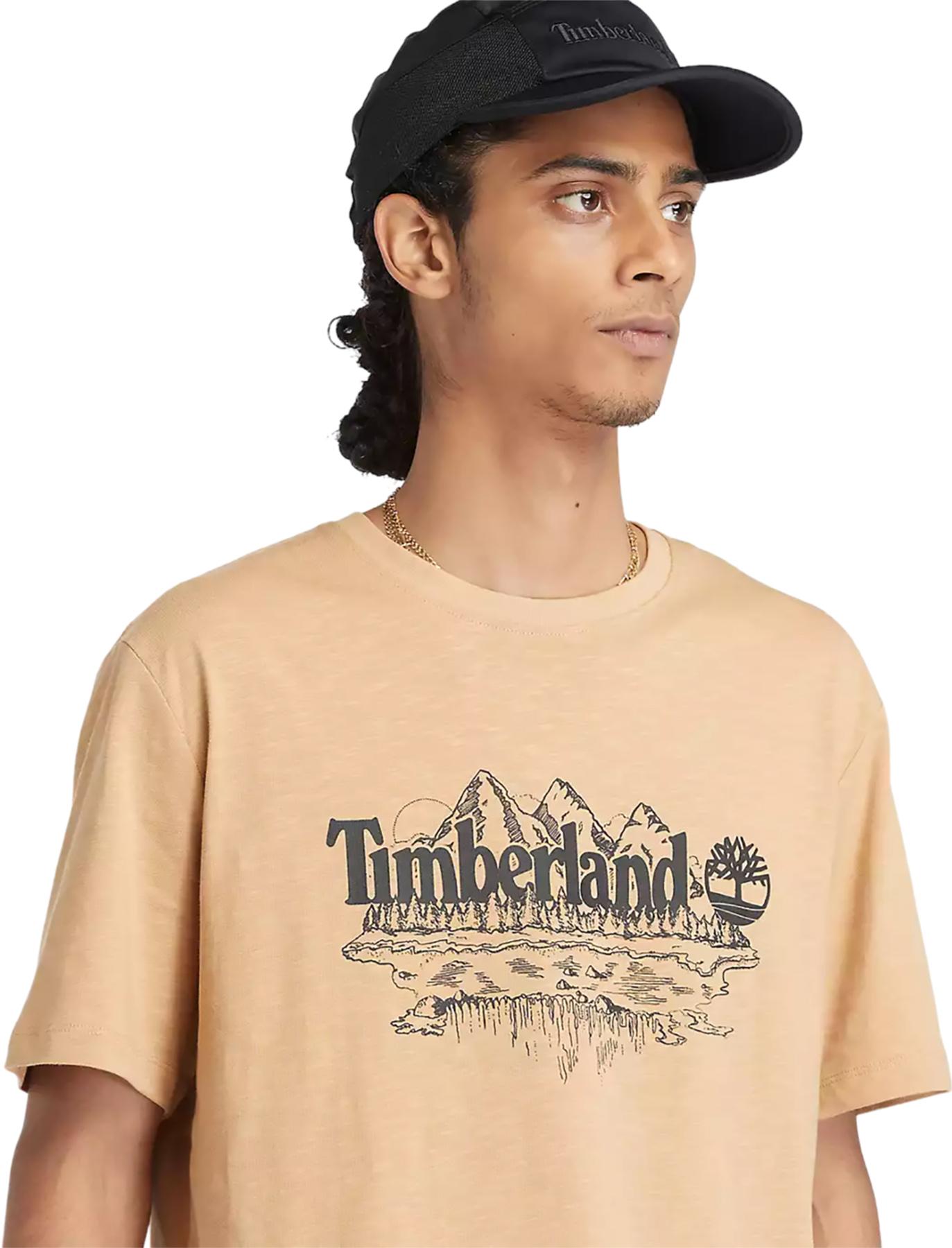 Product gallery image number 2 for product Short Sleeve Mountain Logo Slub T-Shirt - Men's