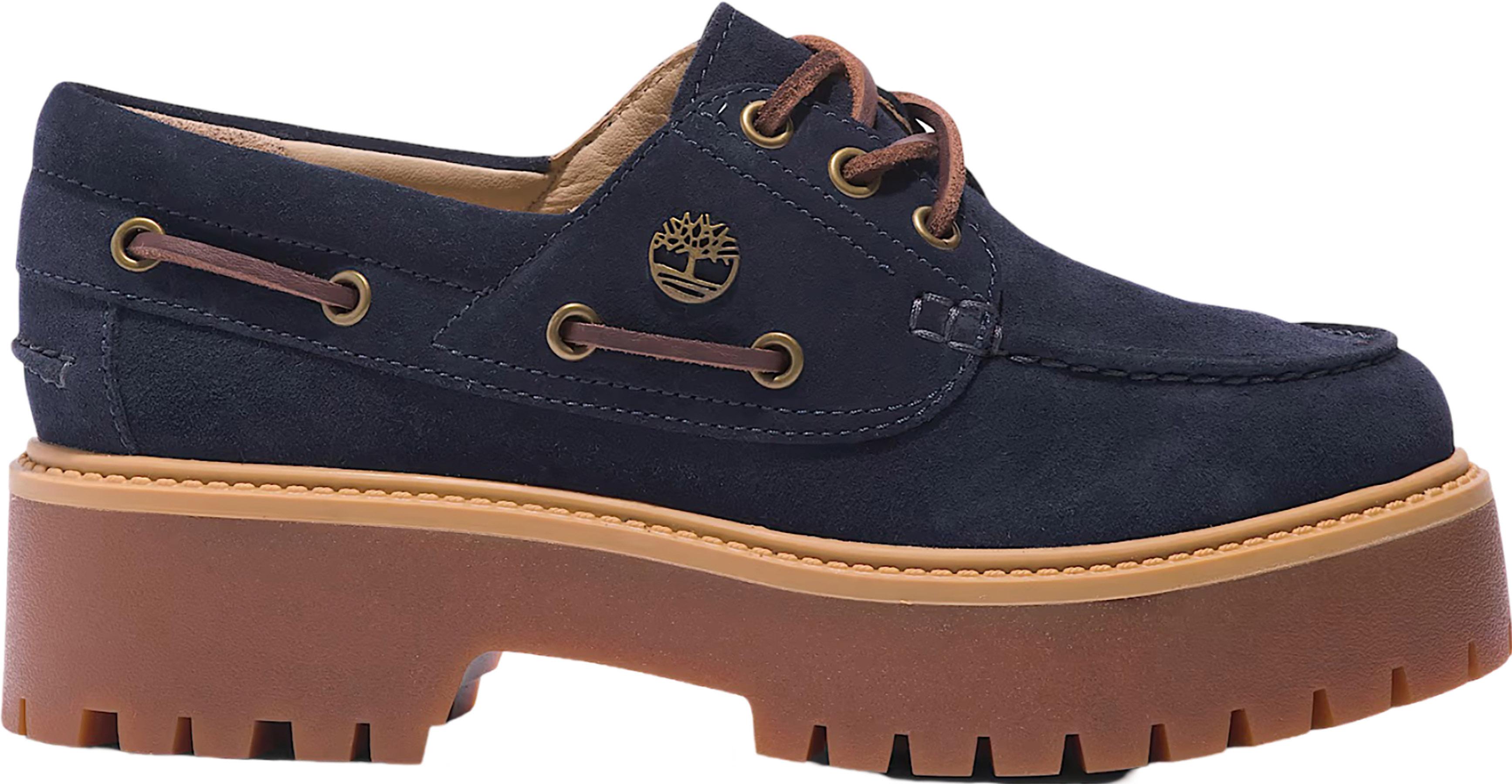 Product gallery image number 1 for product Timberland C.F. Stead Indigo Suede Stone Street Platform Boat Shoes - Women’s 
