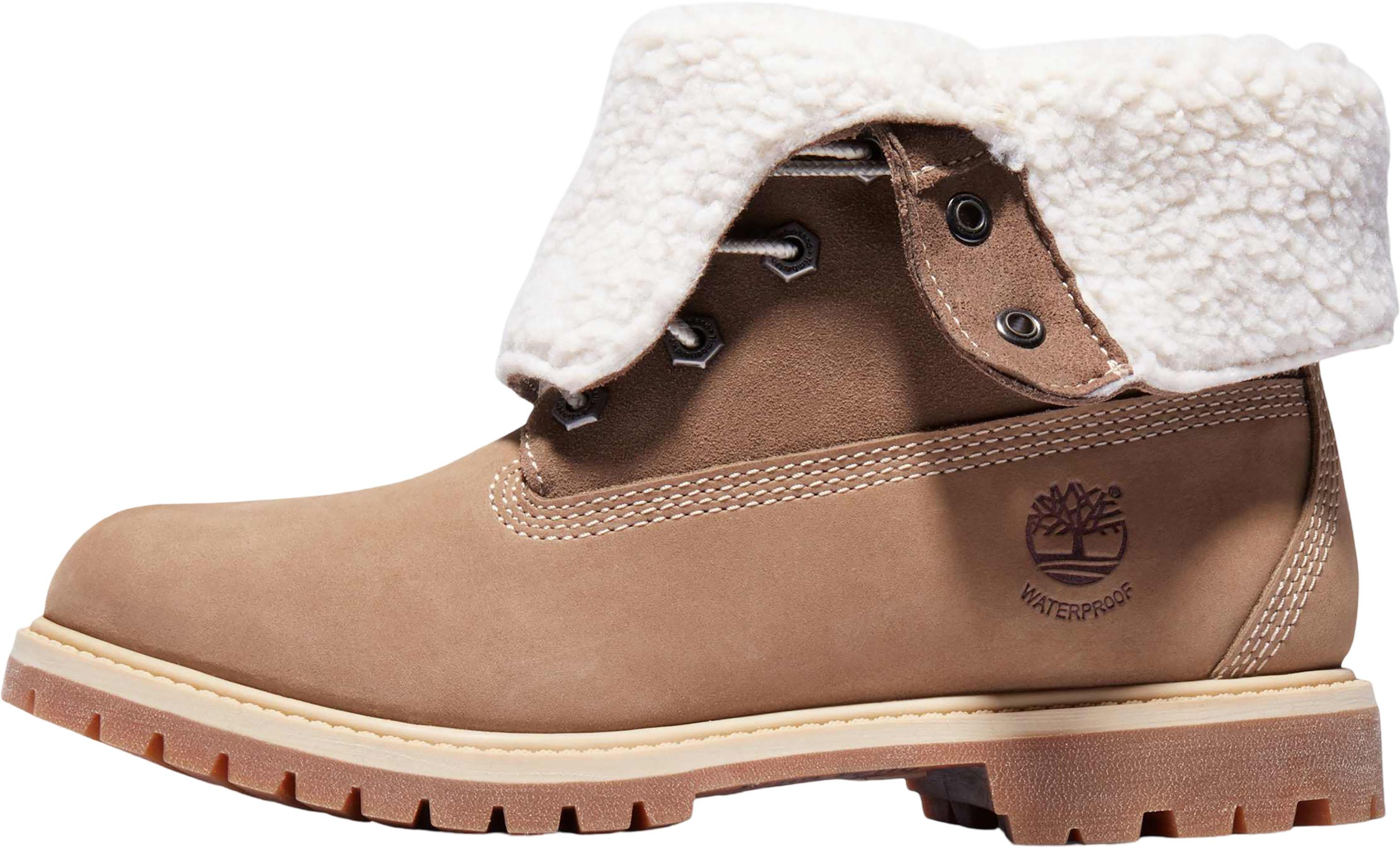 Product gallery image number 2 for product Authentics Teddy Fleece Waterproof Fold-Down Boots - Women's