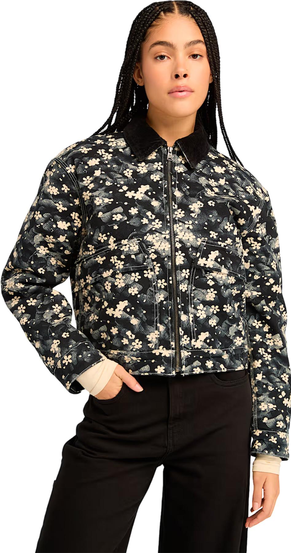Product gallery image number 3 for product Strafford Quilted Washed Canvas Printed Jacket - Women's