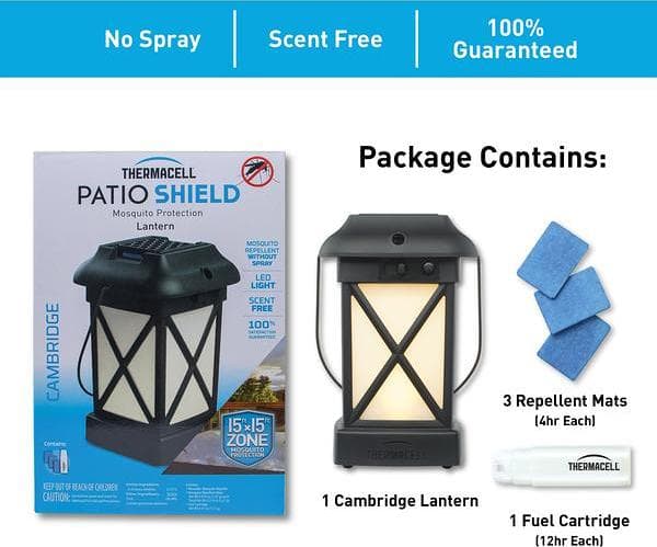 Product gallery image number 3 for product Cambridge Mosquito Repellent Patio Shield Lantern
