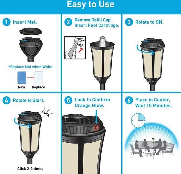 Product gallery image number 3 for product Mosquito Repellent Patio Shield Torch