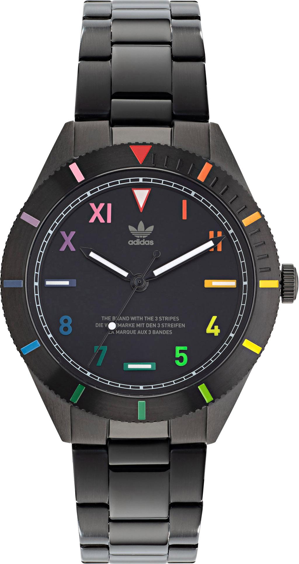 Numéro de l'image de la galerie de produits 1 pour le produit Montre Adidas Originals avec cadran noir et bracelet noir