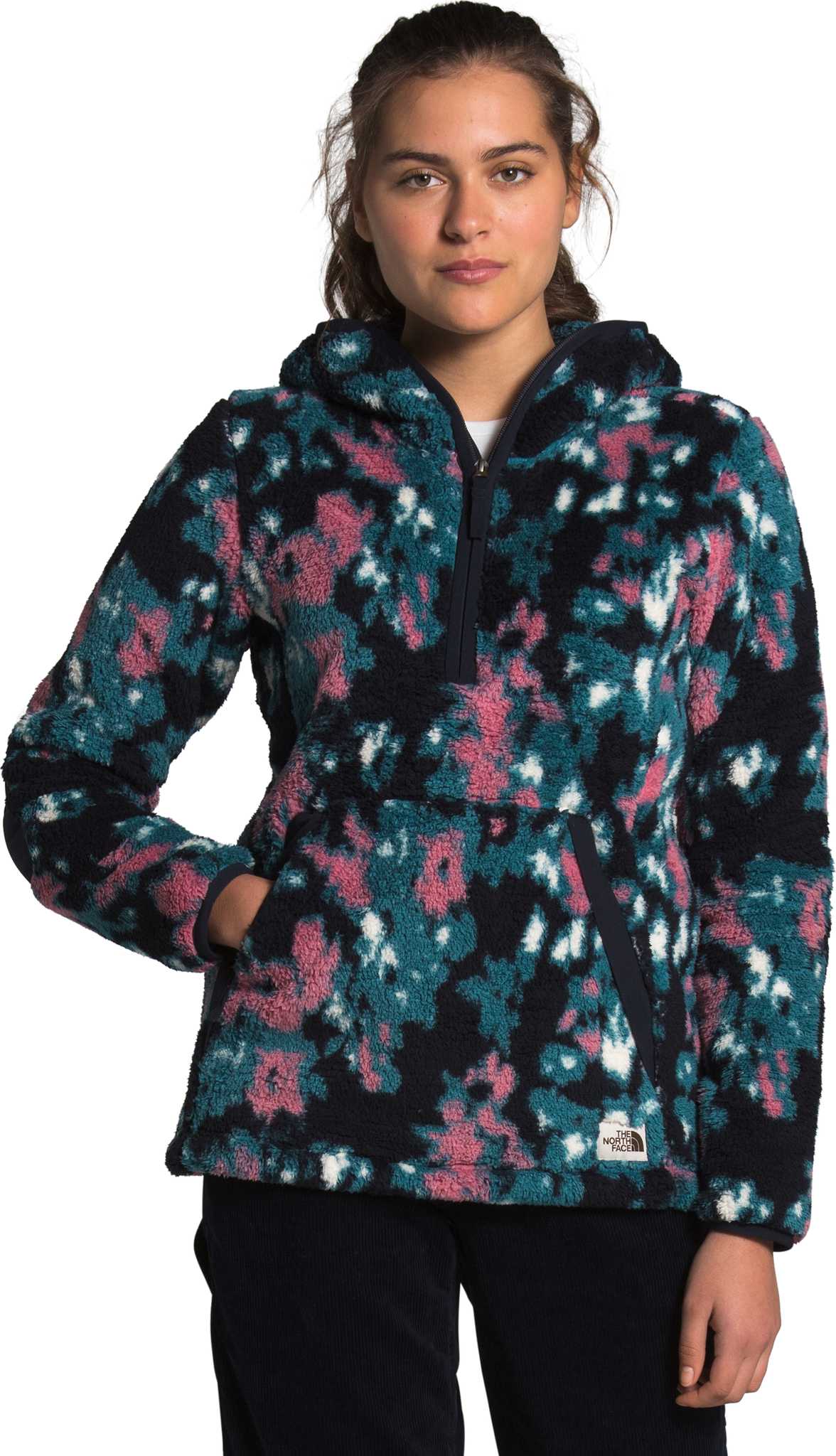 Mallard Blue Abstract Ikat Flc Print