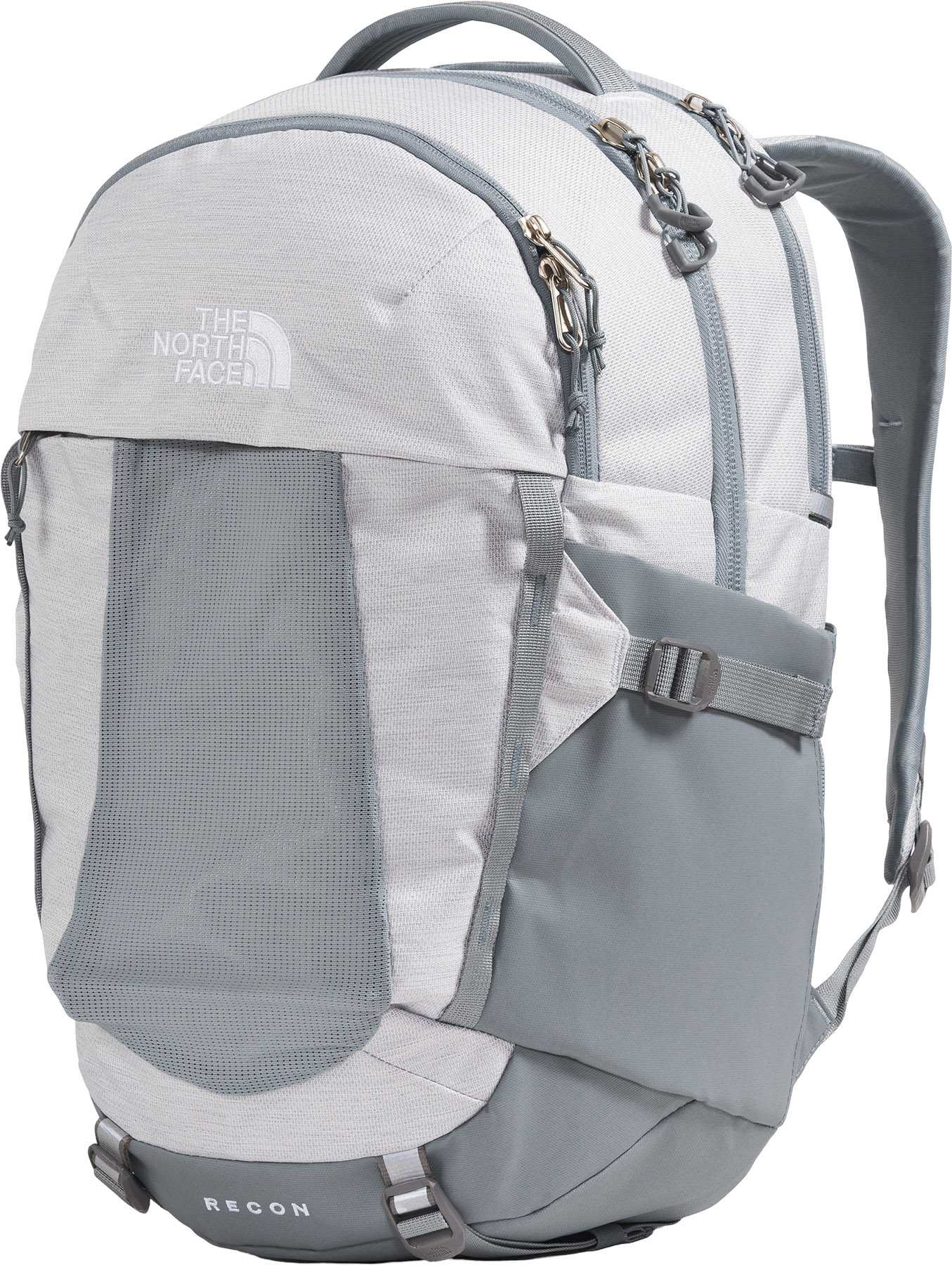 TNF White Metallic Melange - Mid Grey - NPF