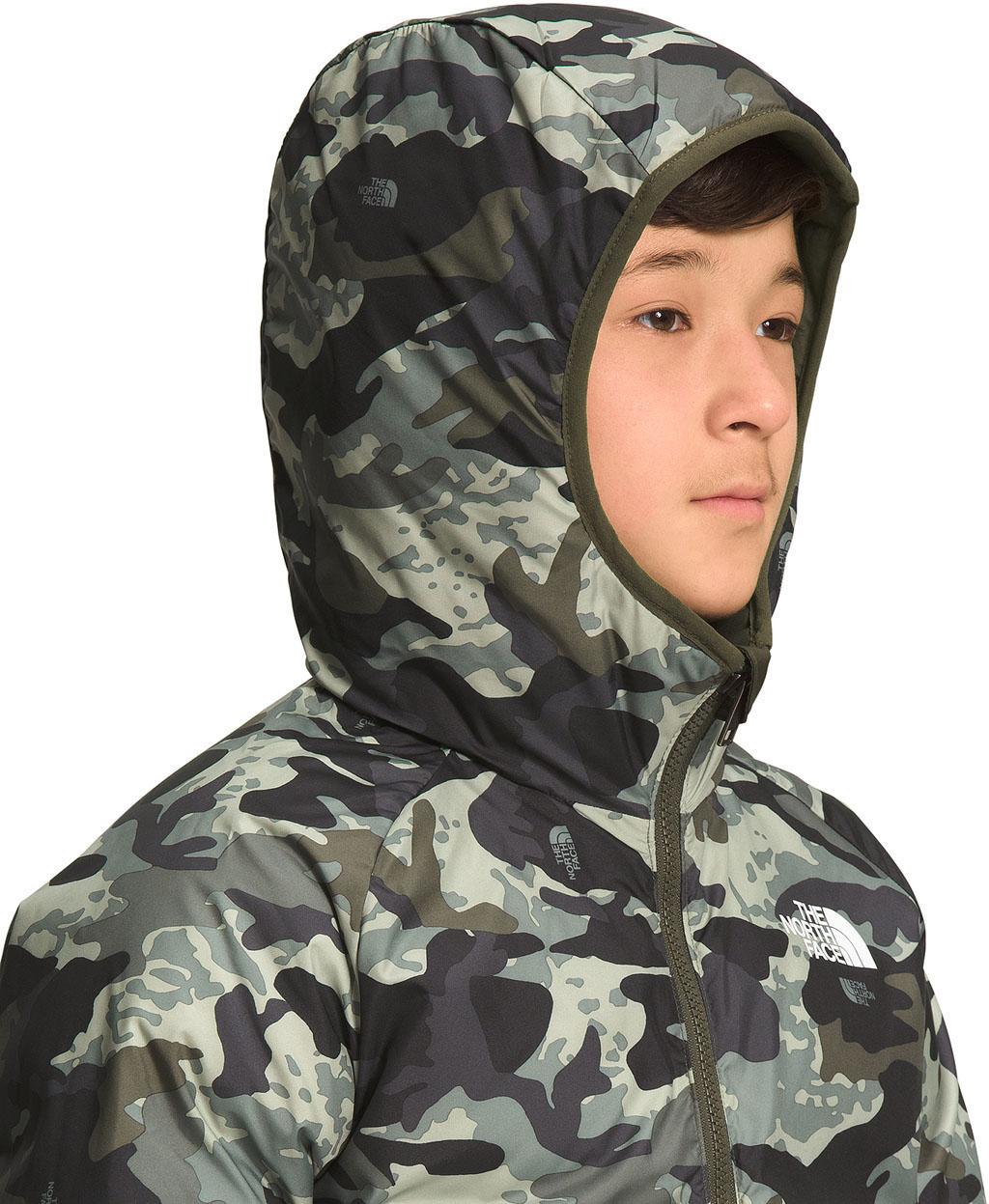Product gallery image number 4 for product North Printed Reversible Down Hooded Jacket - Boy’s