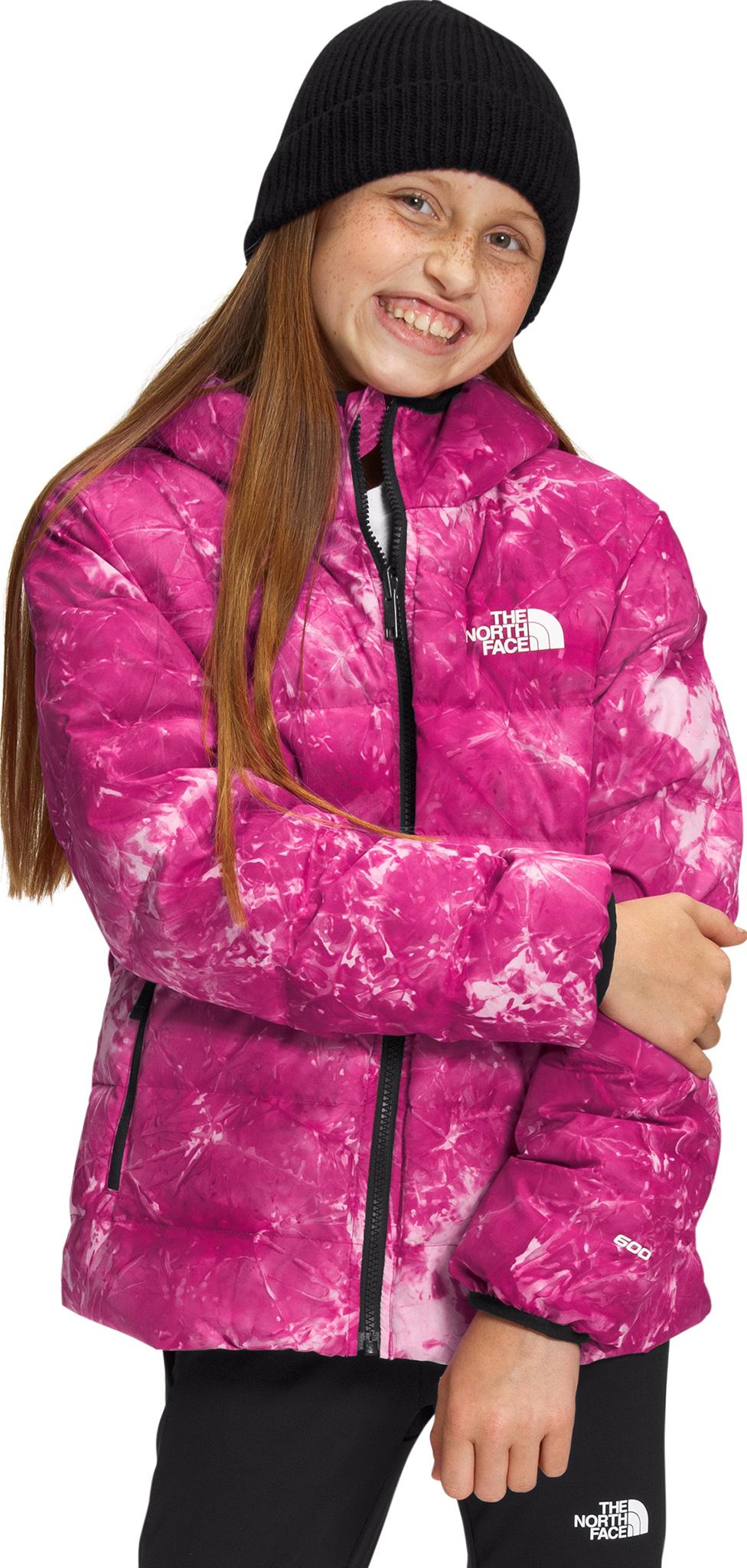 Product gallery image number 1 for product North Printed Reversible Down Hooded Jacket - Girls