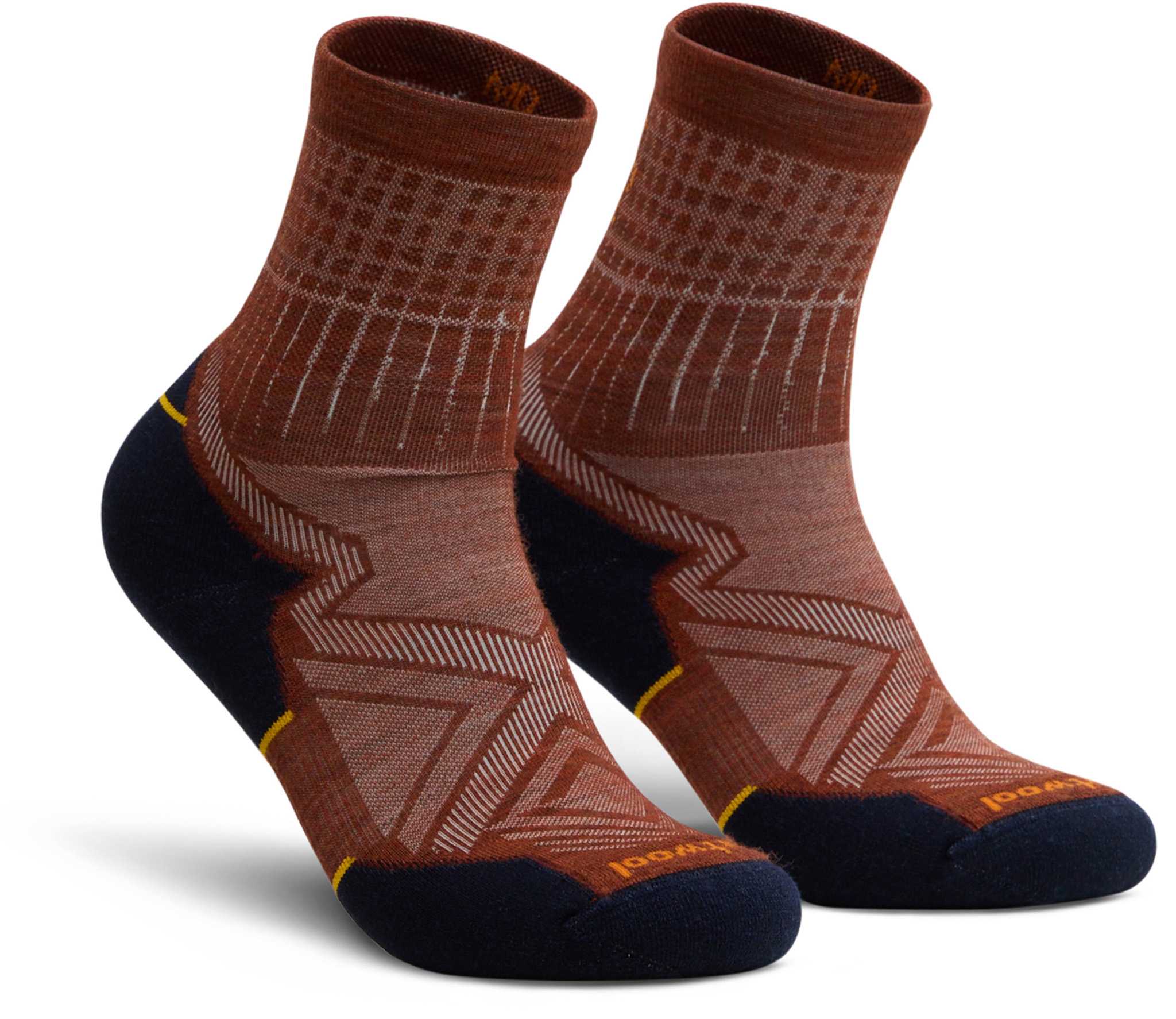 Product image for Run Targeted Cushion Pattern Mid Crew Socks - Men's