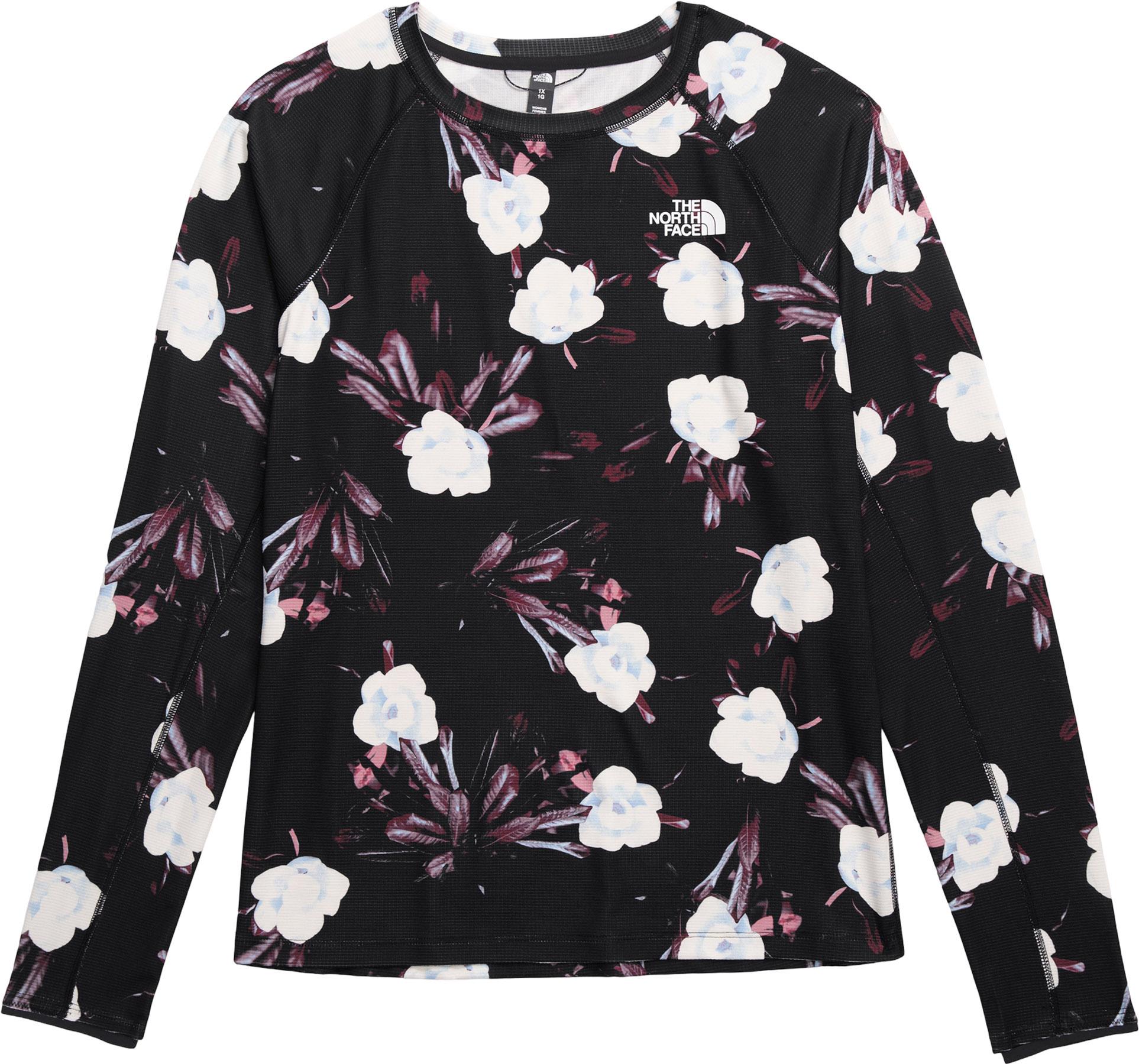 TNF Black Winter Flowers Print