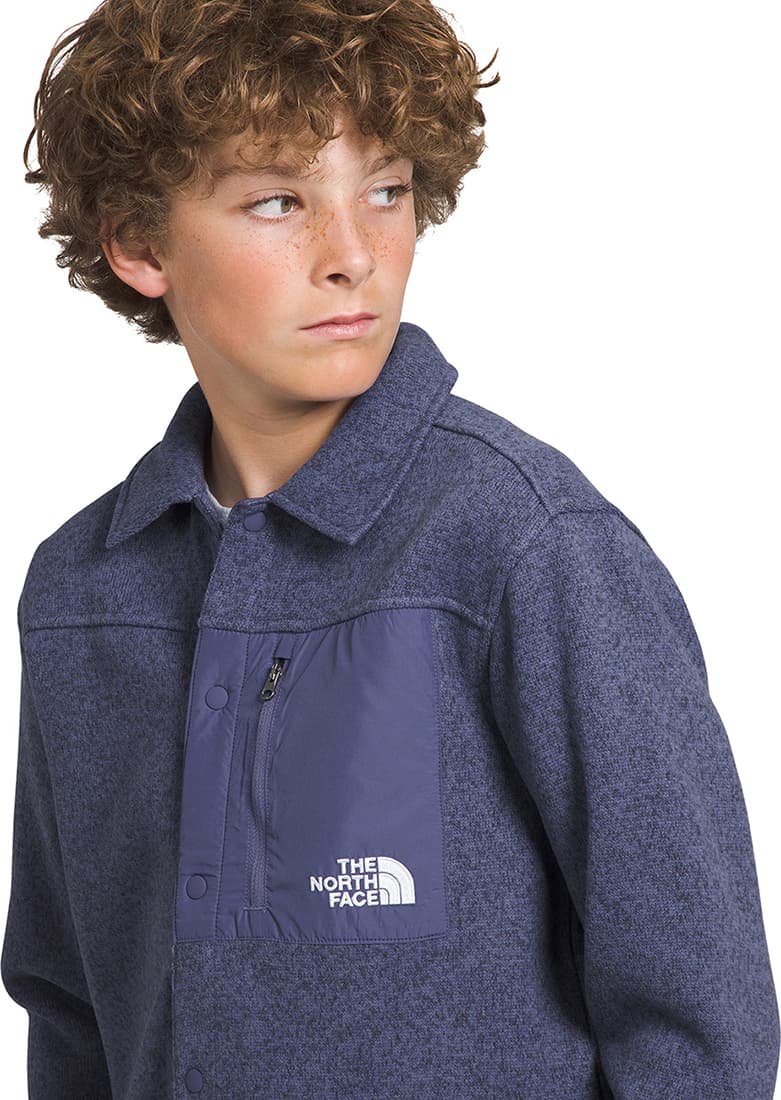 Product gallery image number 3 for product Sweater Fleece Button Down Jacket - Boys