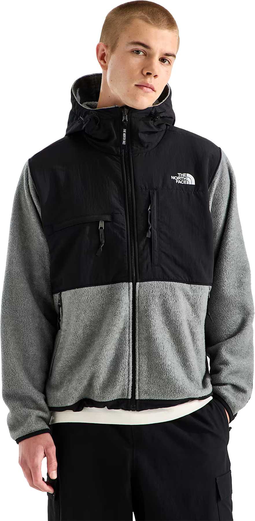 TNF Mid Grey Heather - TNF Black