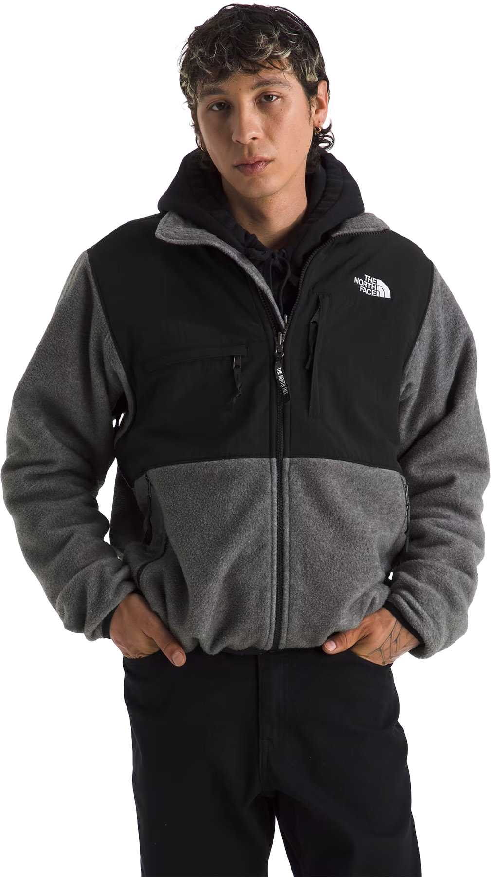 TNF Mid Grey Heather - TNF Black