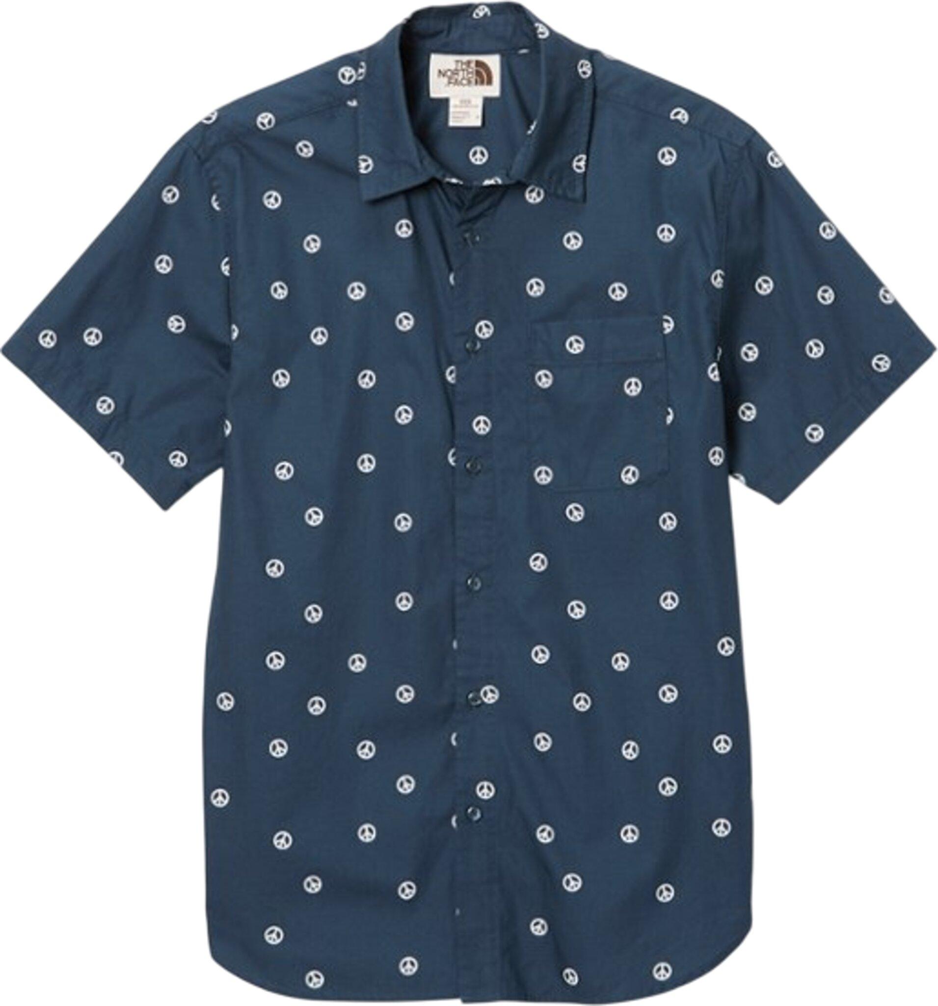 Summit Navy Peace Print
