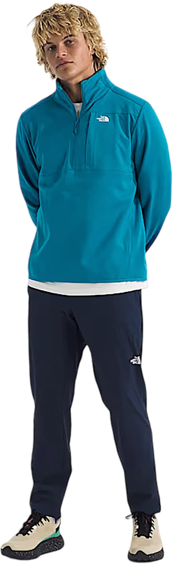 Product gallery image number 3 for product Manteau en molleton à glissière ¼ TNF Performance - Homme