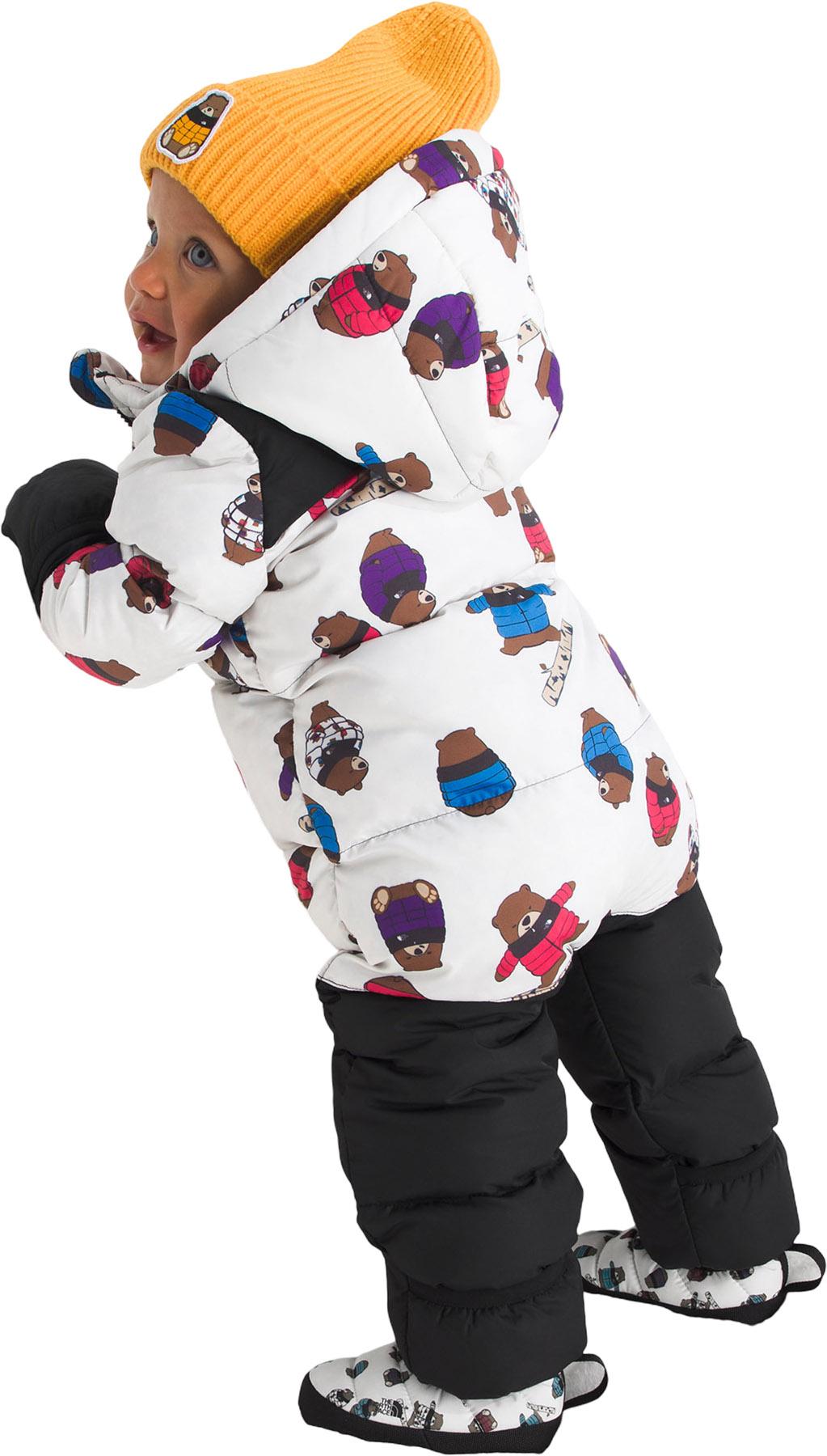 Product gallery image number 4 for product 1996 Retro Nuptse Print One-Piece Snowsuit - Baby 