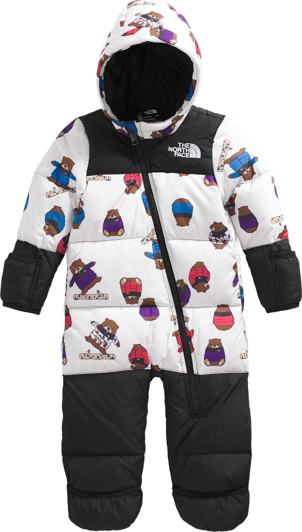 Product image for 1996 Retro Nuptse Print One-Piece Snowsuit - Baby 