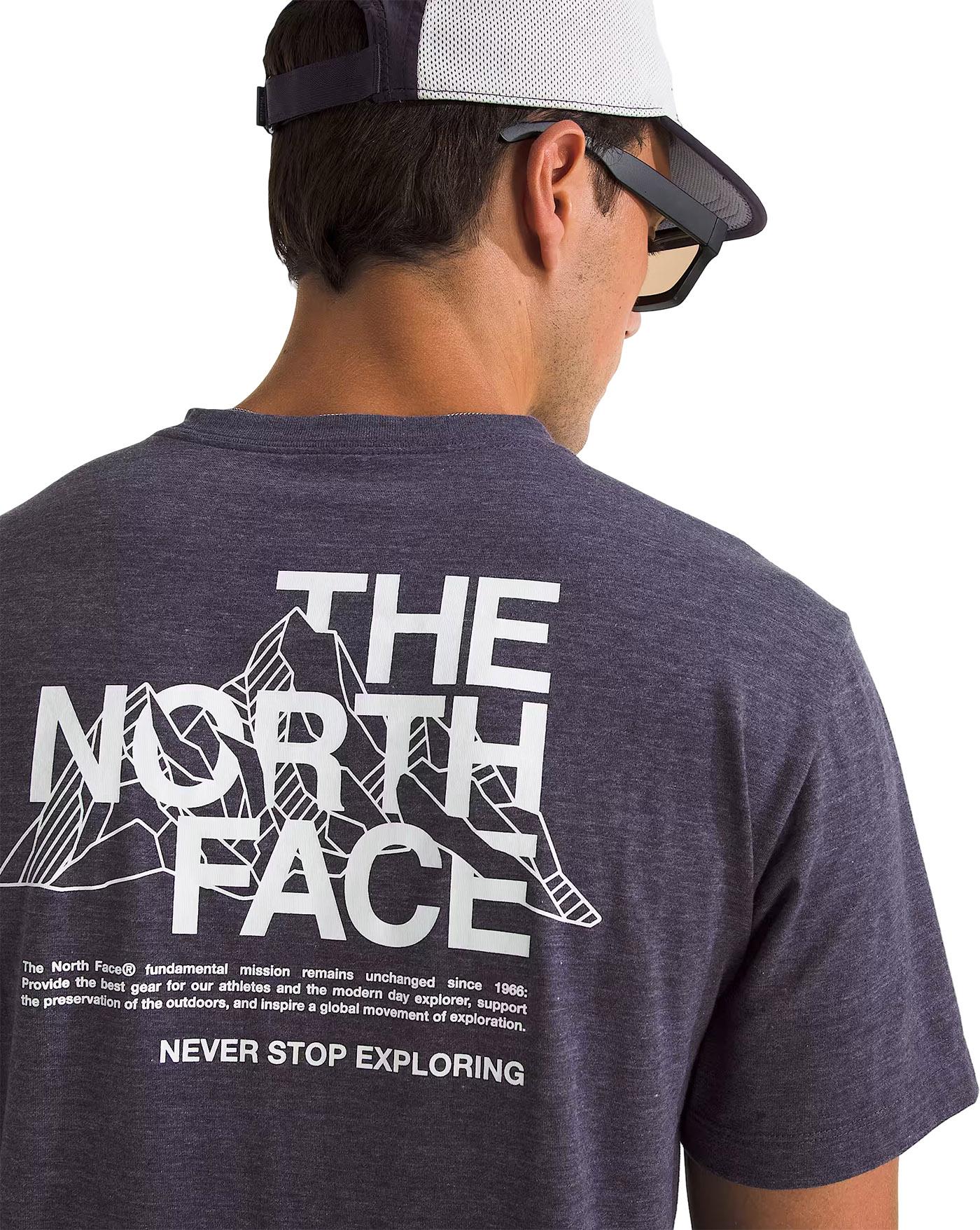 Product gallery image number 2 for product Tri-Blend Mountain Sketch Short Sleeve T-Shirt - Men's