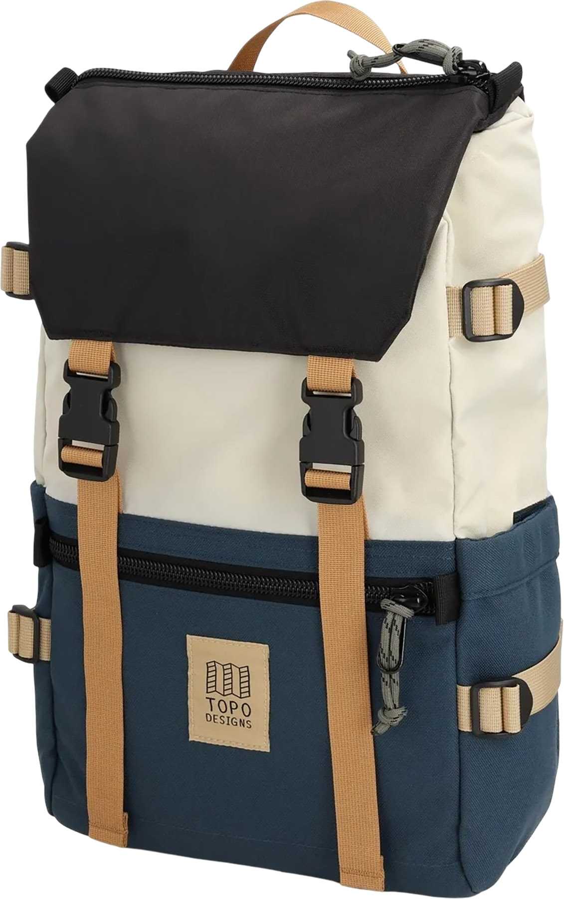 Bone White - Pond Blue