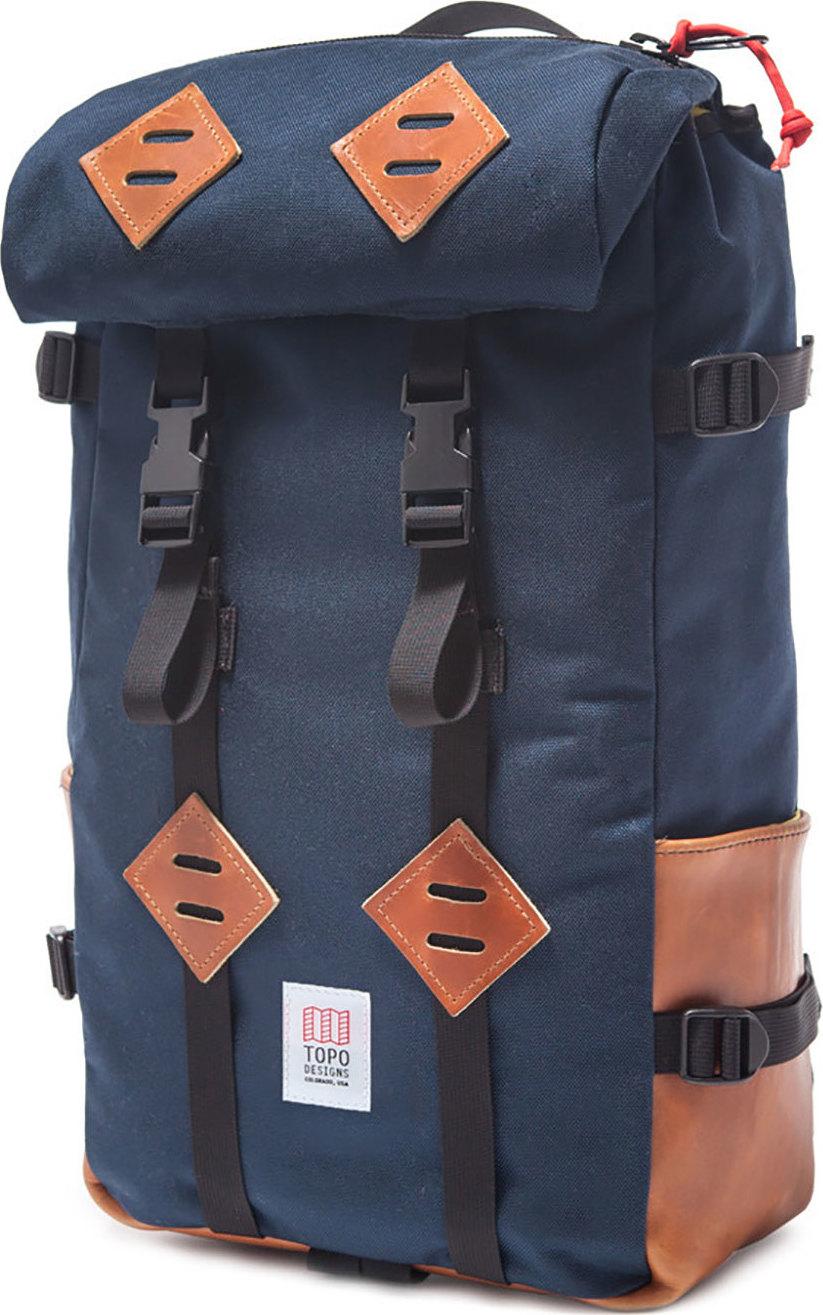 Product gallery image number 1 for product Klettersack Navy Leather 22L