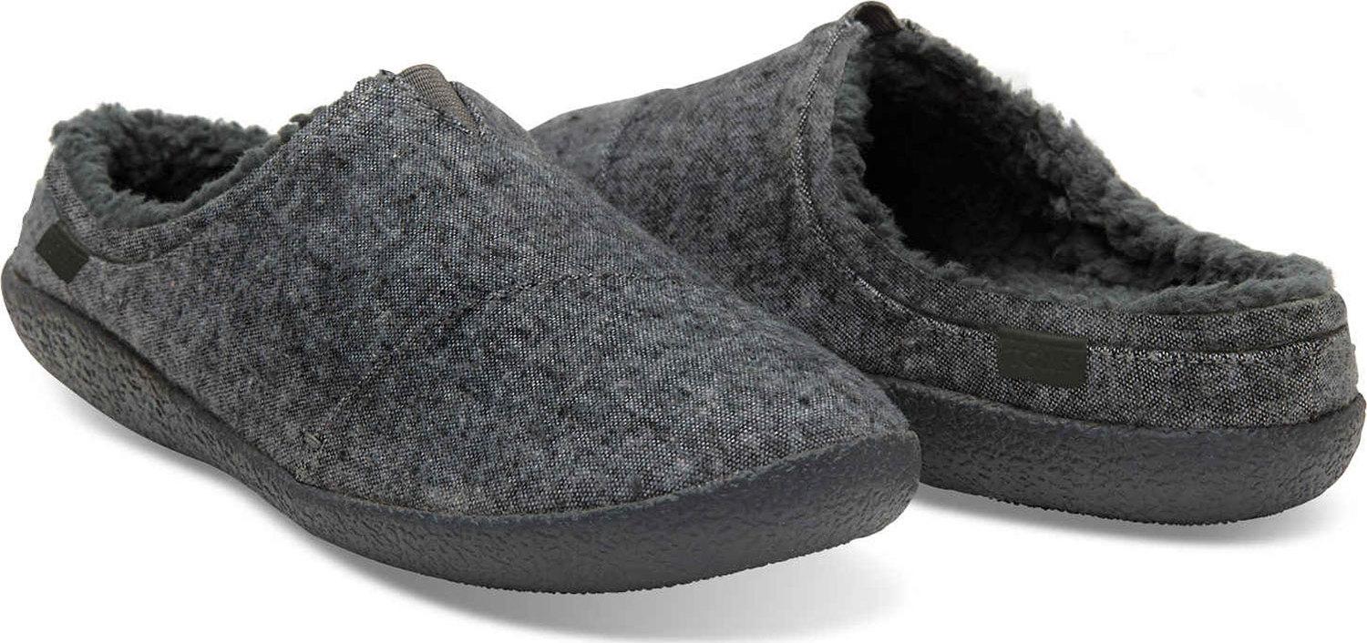 Product gallery image number 3 for product Berkeley Grey Slub Textile Slippers - Men's