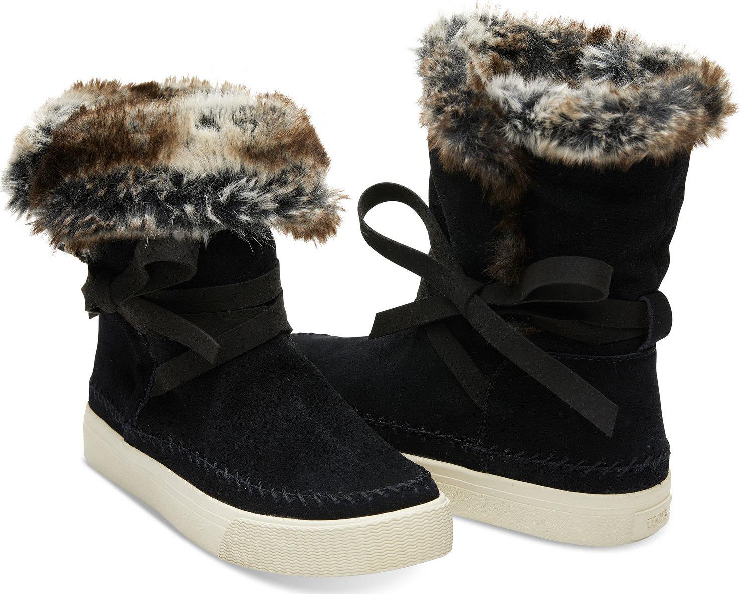 Product gallery image number 3 for product Vista Waterproof Suede Faux Fur Boots - Women's