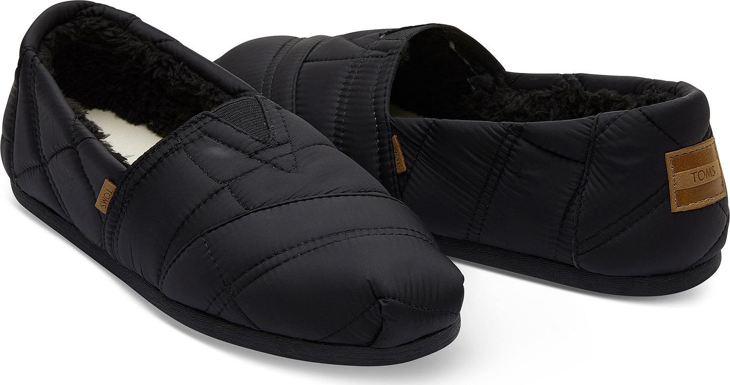 Product gallery image number 3 for product Classics Black Quilted Nylon Shoes - Men's