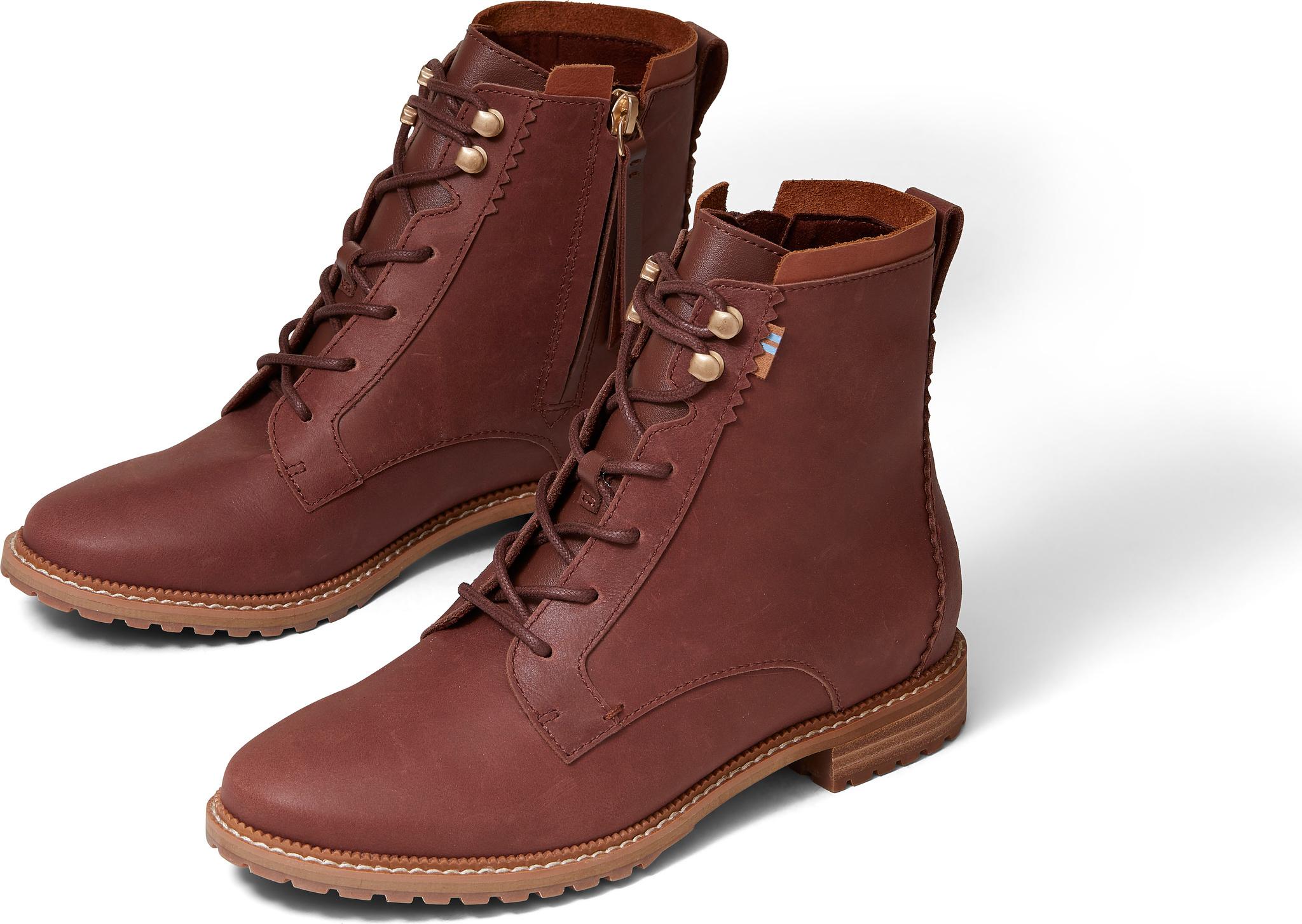 Product gallery image number 3 for product Penny Brown Leather Nolita Boots - Women's