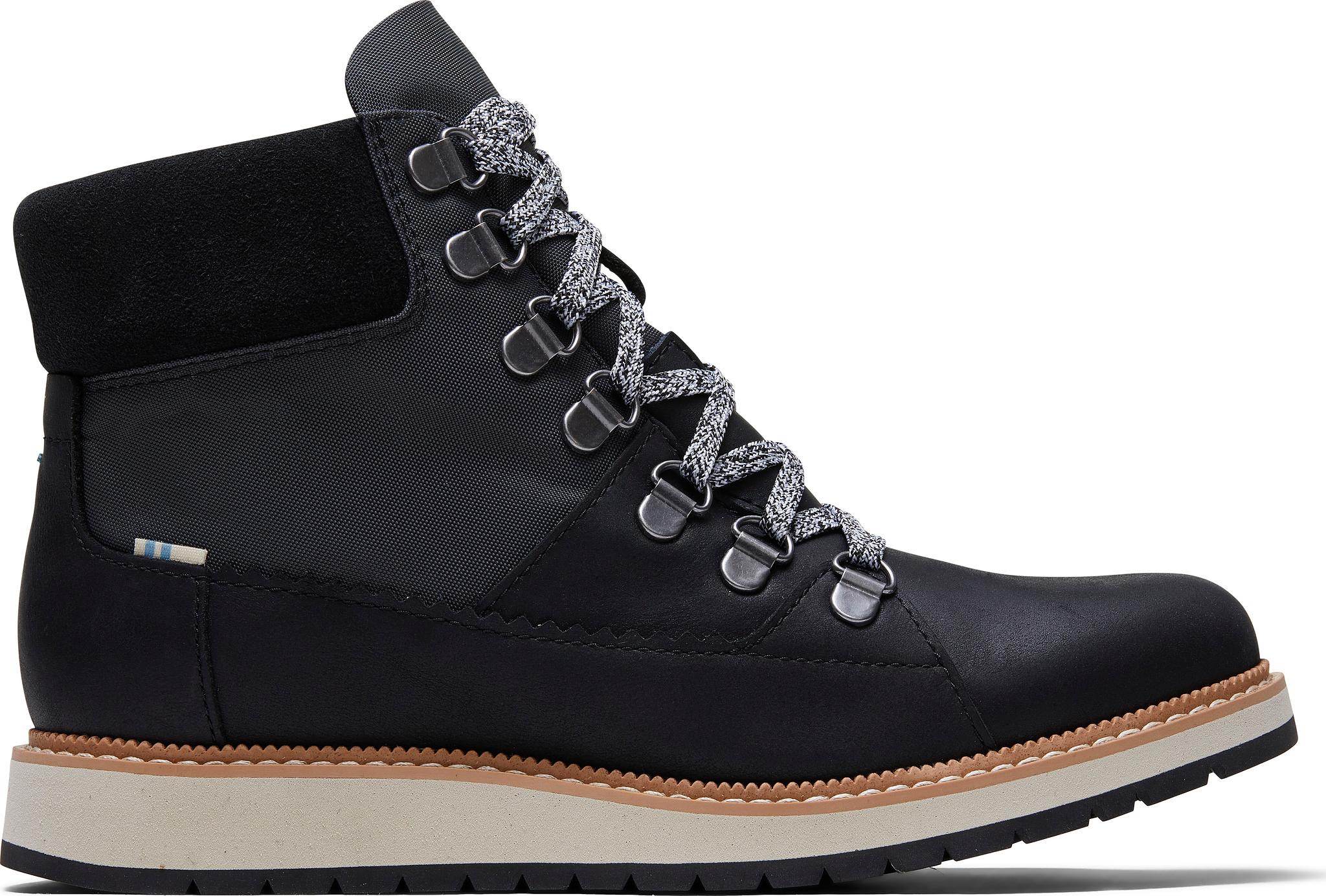 Product gallery image number 1 for product Waterproof Black Leather Techy Nylon Mesa Boots - Women's