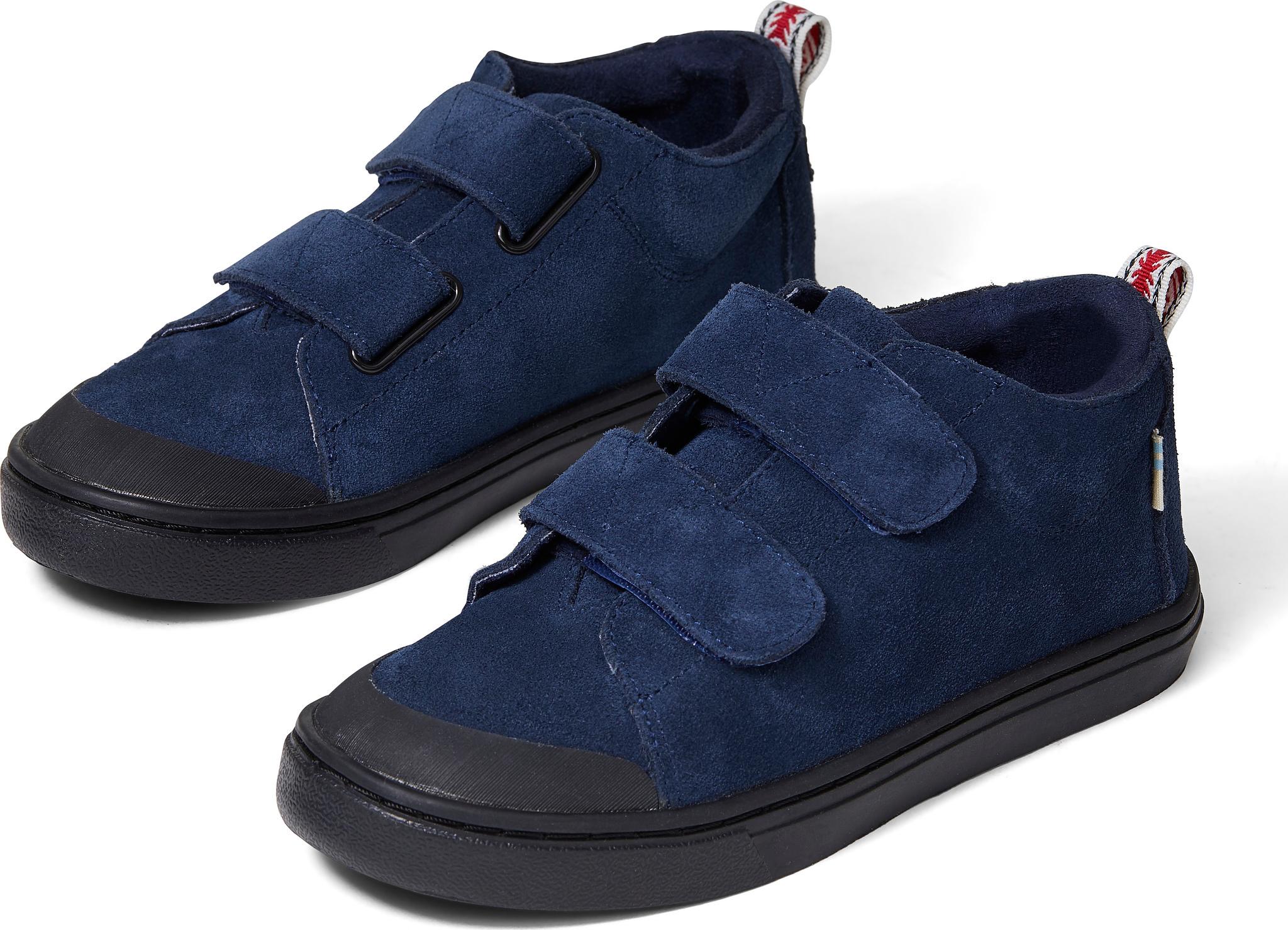 Product gallery image number 3 for product Navy Suede Lenny Sneakers - Kids