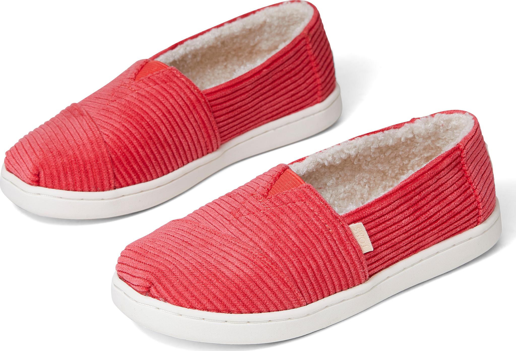 Product gallery image number 4 for product Red Corduroy Alpargata Shoes - Kids