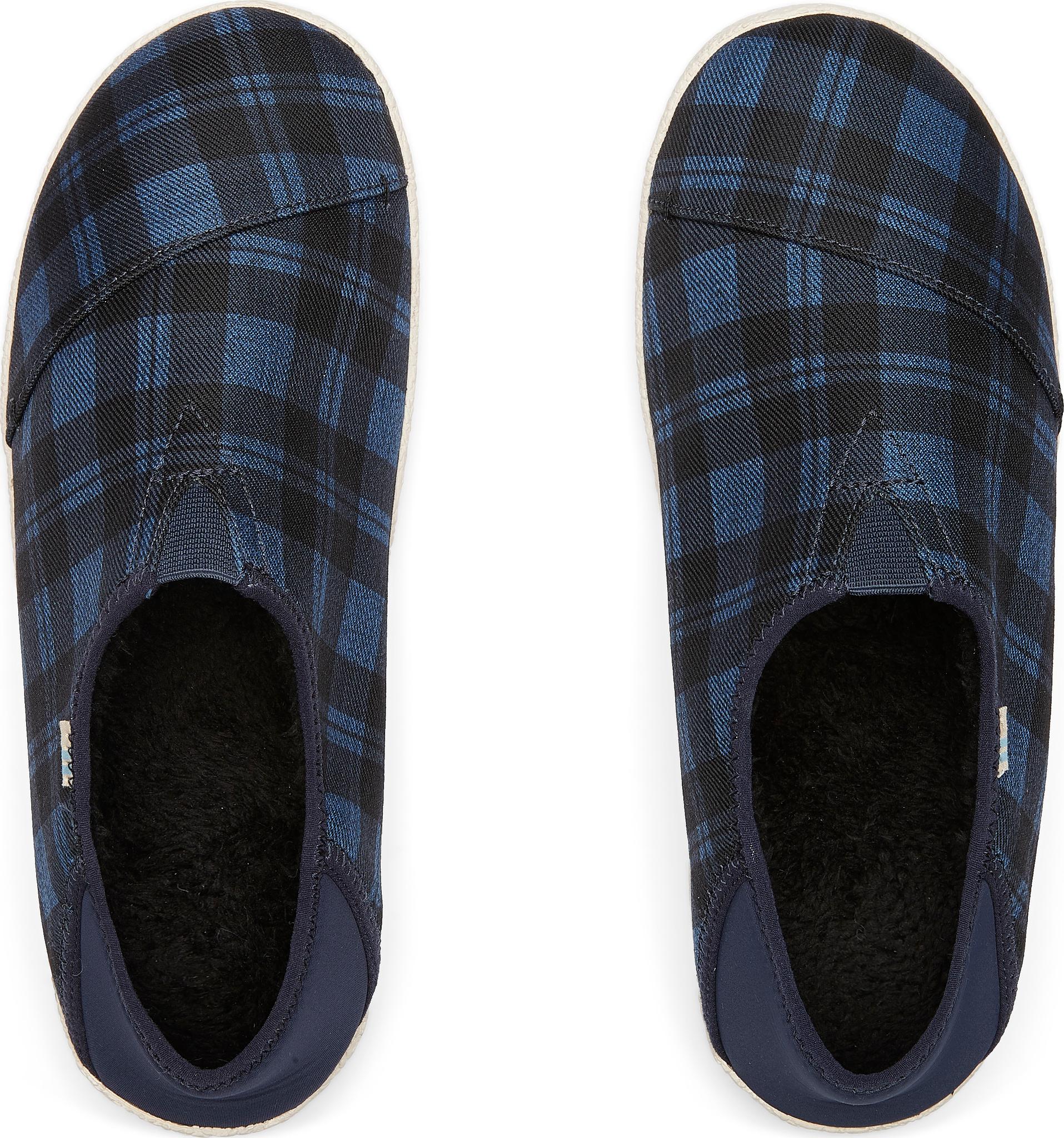 Product gallery image number 3 for product Navy Twill Check Rodeo Slippers - Men's