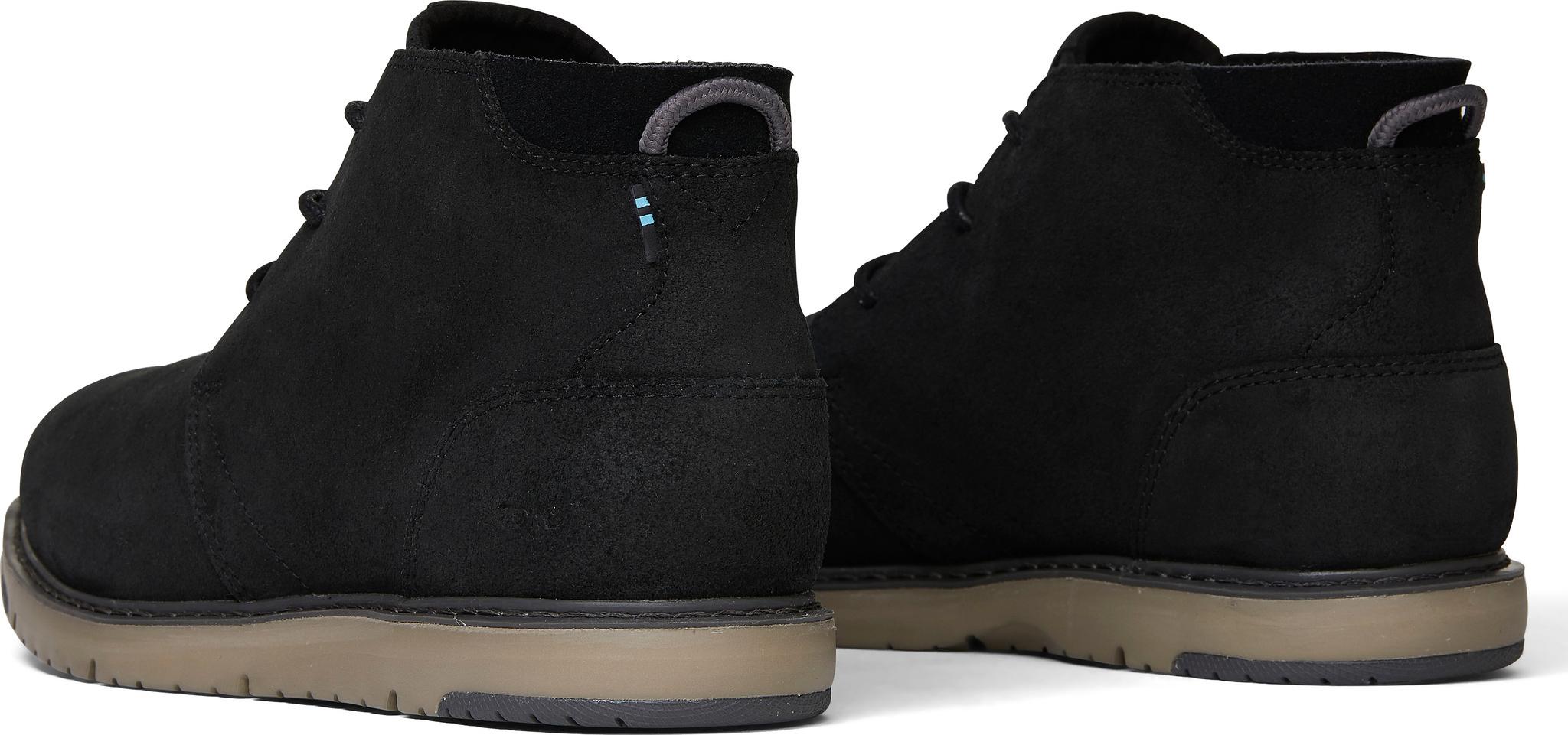 Product gallery image number 2 for product Black Distressed Leather Navi Boots - Men's
