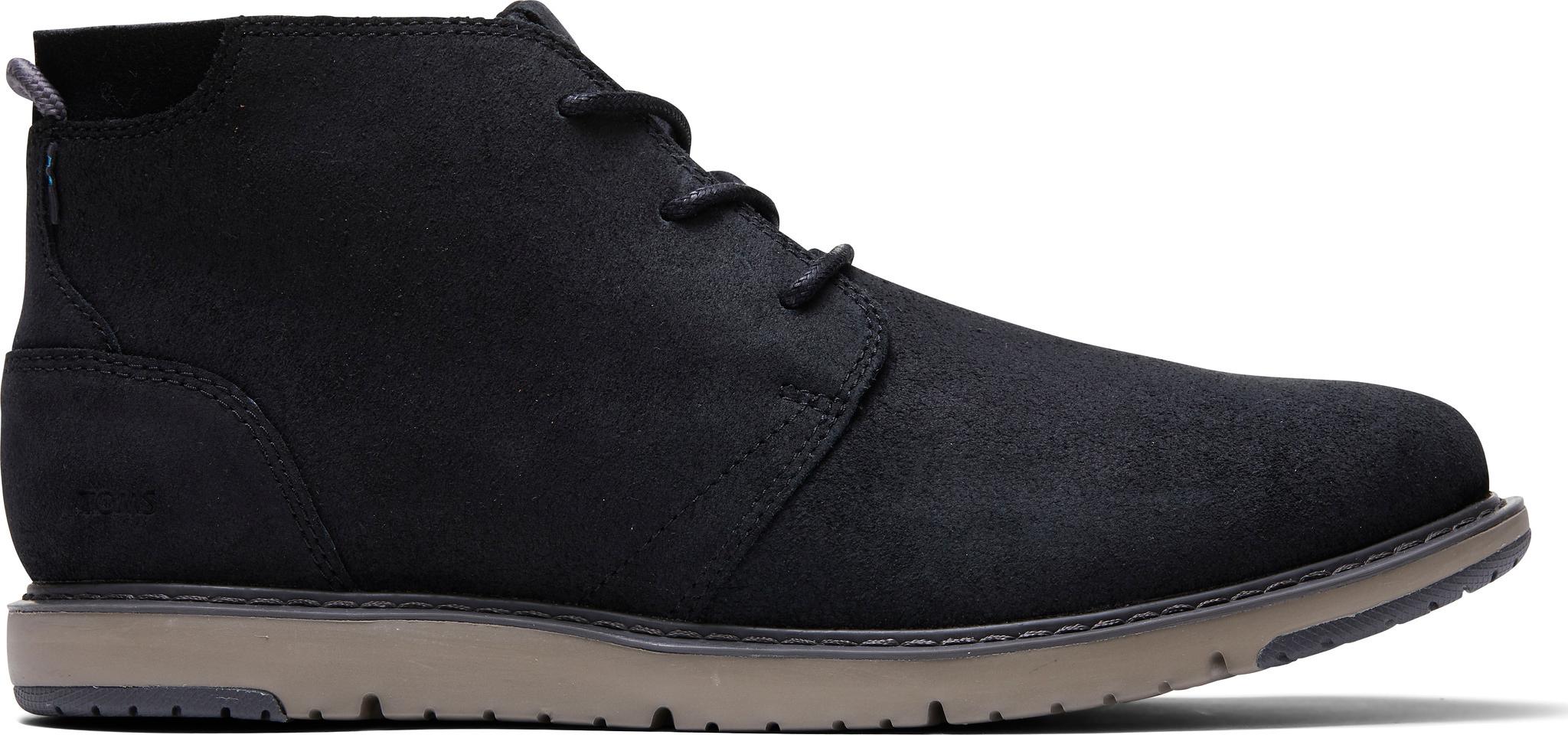 Product gallery image number 1 for product Black Distressed Leather Navi Boots - Men's